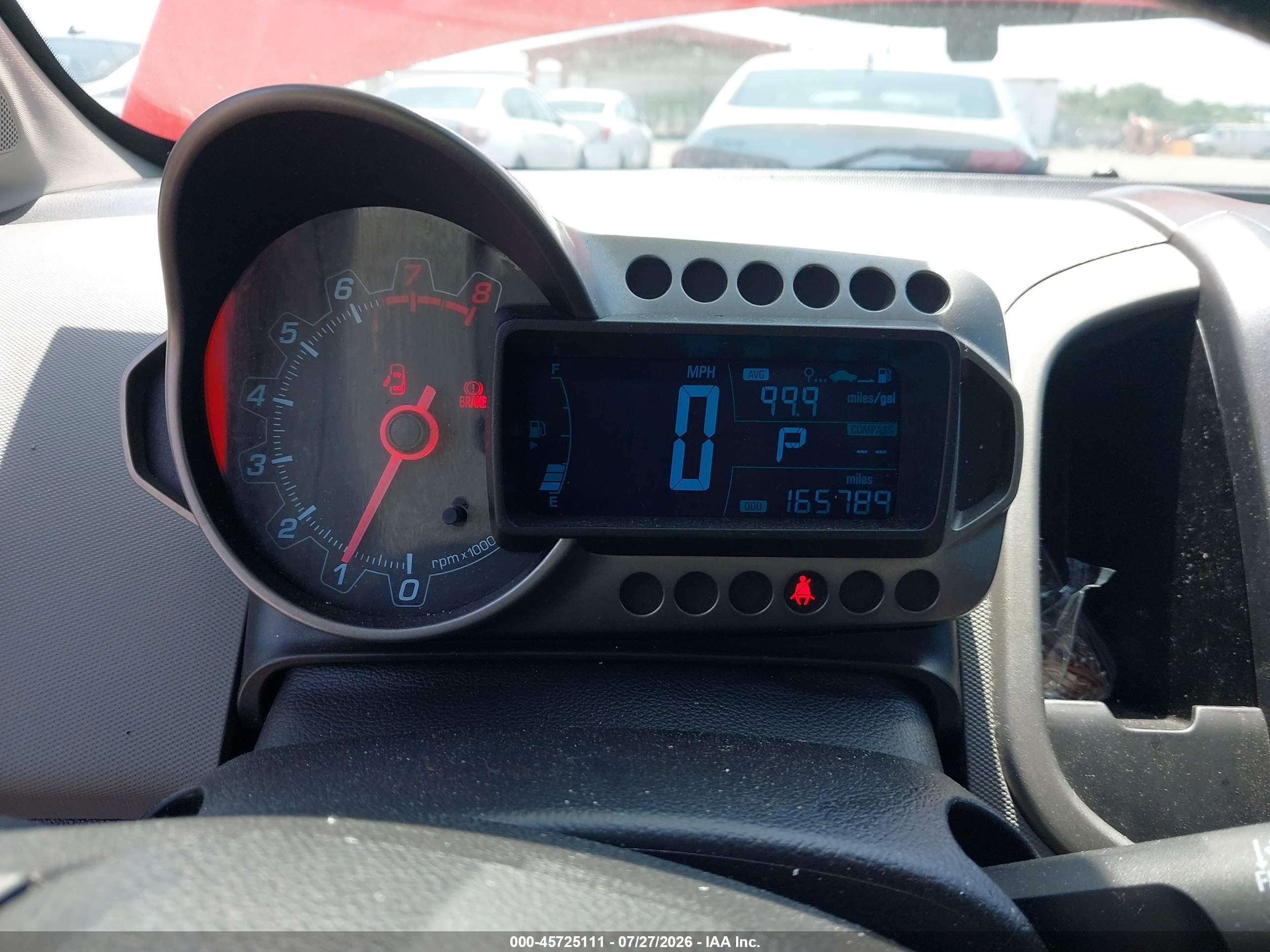 2015 Chevrolet Sonic Lt Auto Red vin: 1G1JC6SB2F4175745