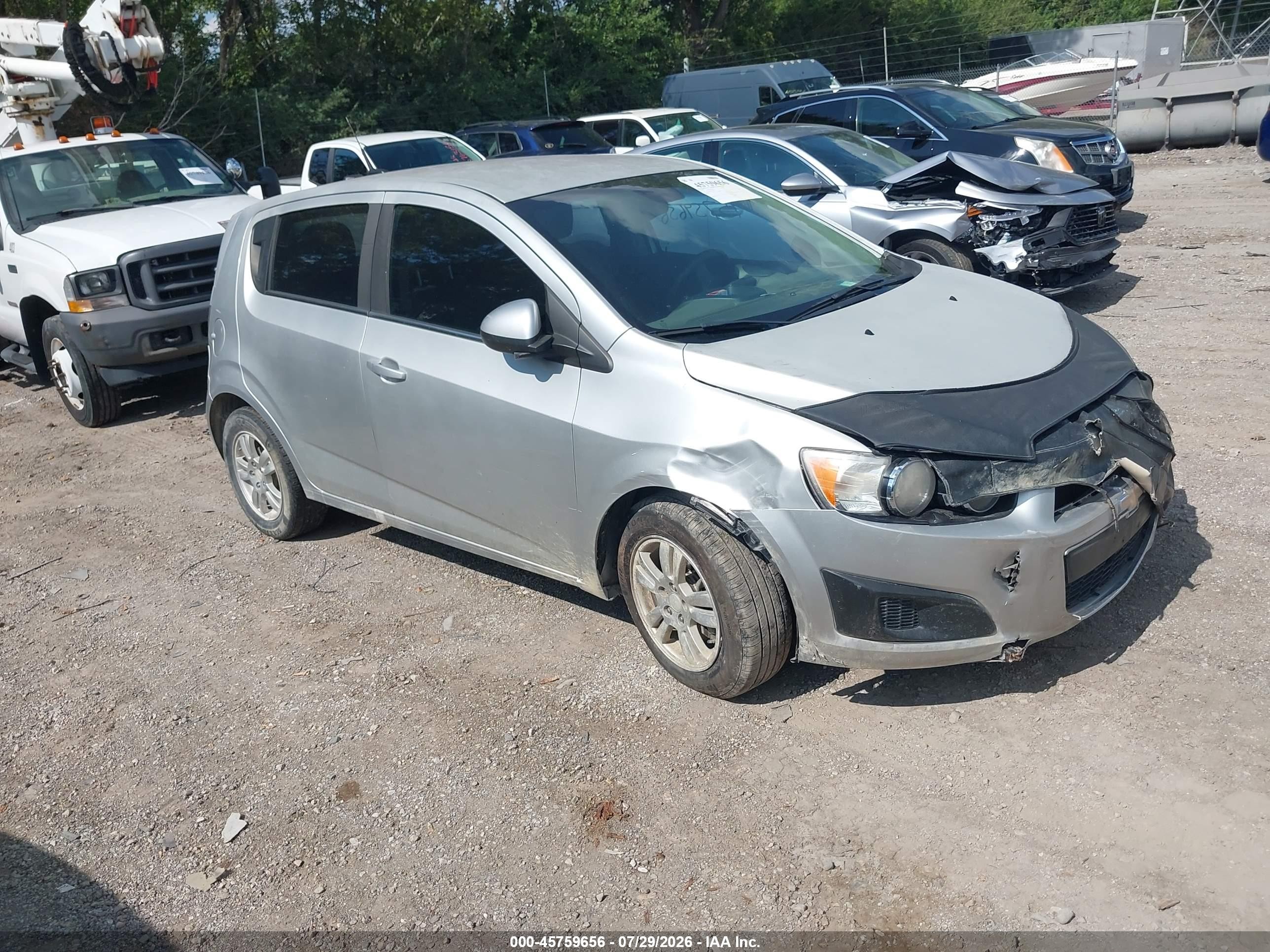 2013 Chevrolet Sonic Lt Auto Silver vin: 1G1JC6SB3D4143870