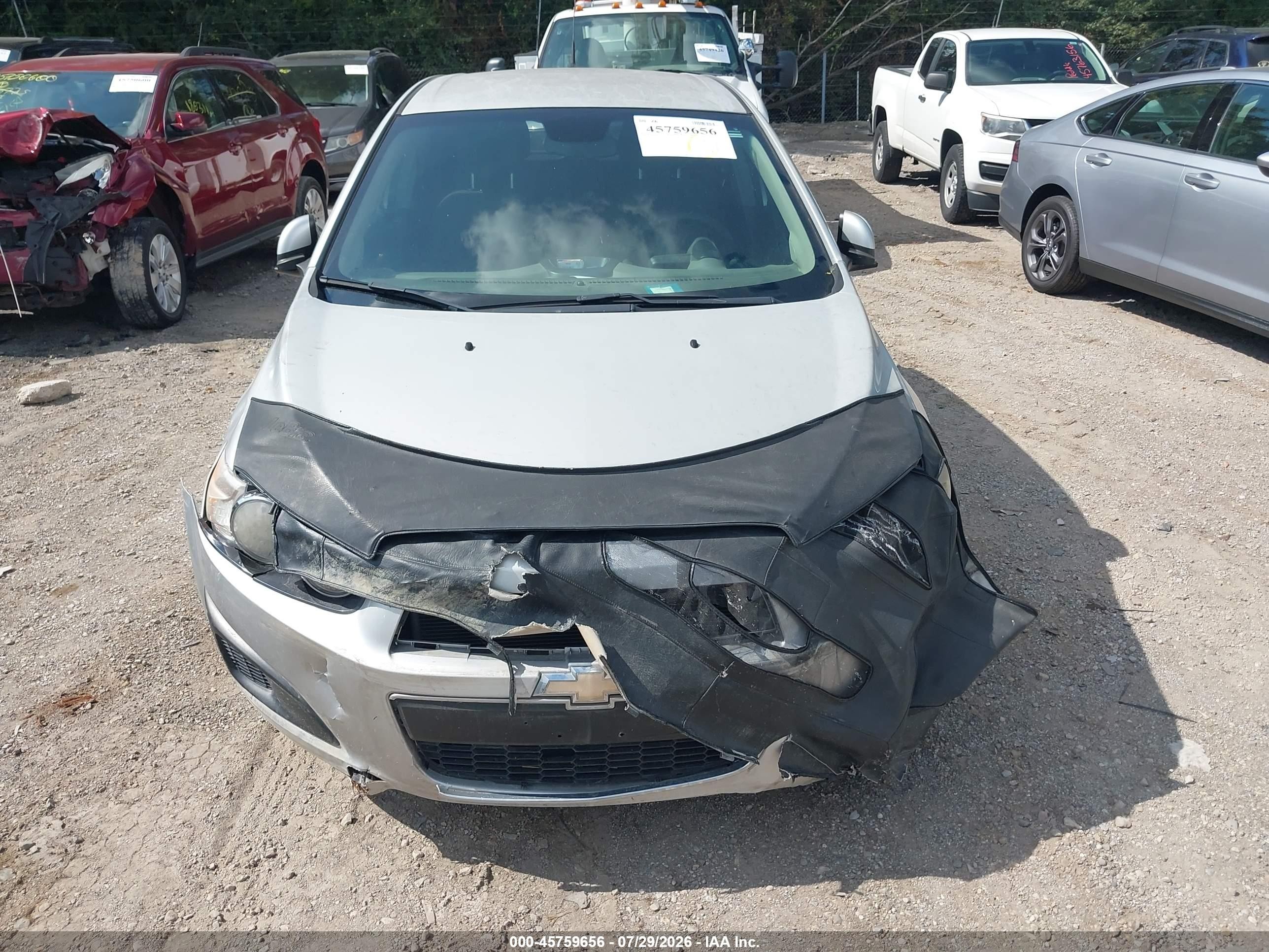 2013 Chevrolet Sonic Lt Auto Серебряный vin: 1G1JC6SB3D4143870
