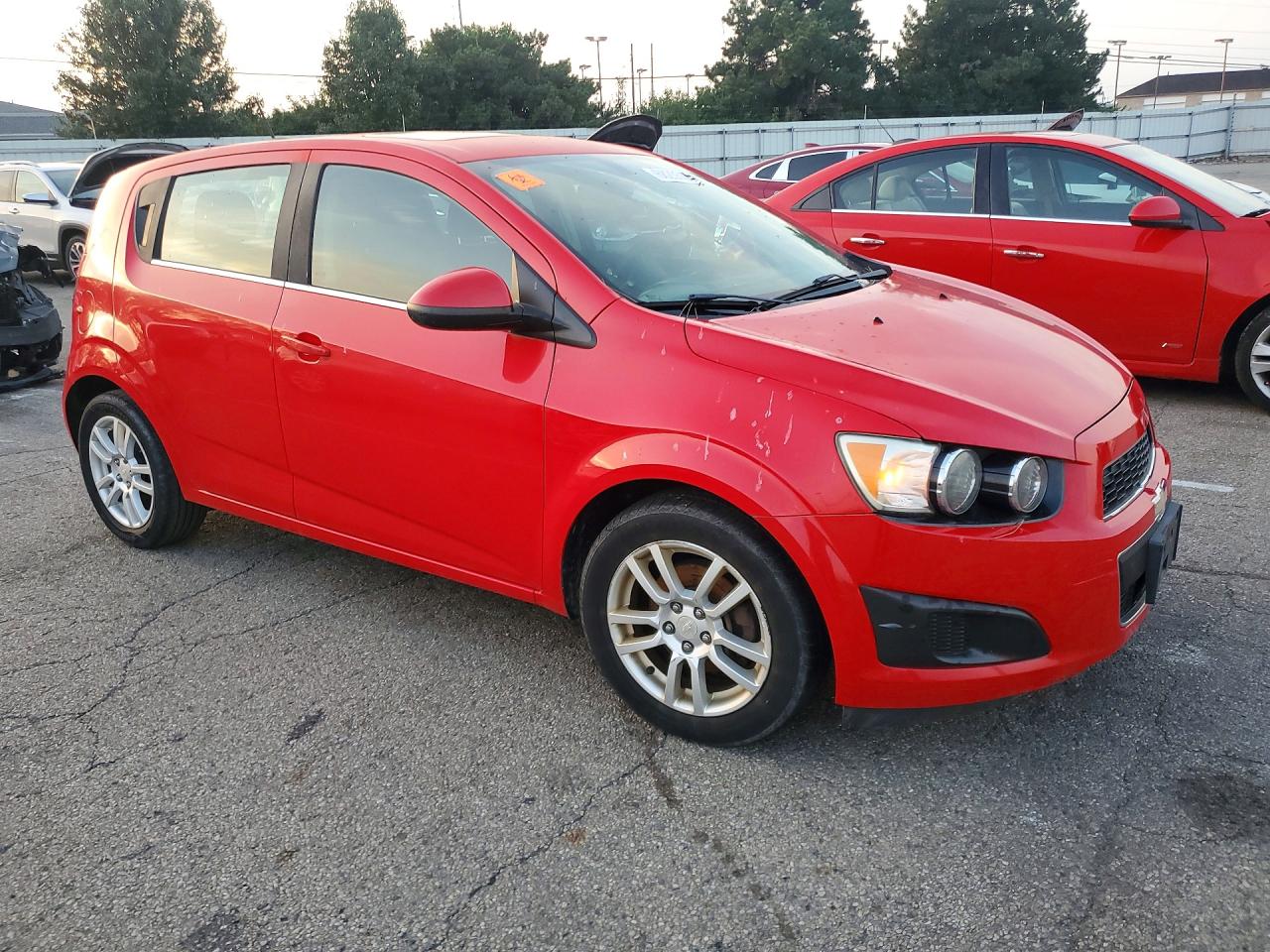 2015 Chevrolet Sonic Lt Red vin: 1G1JC6SB3F4136453