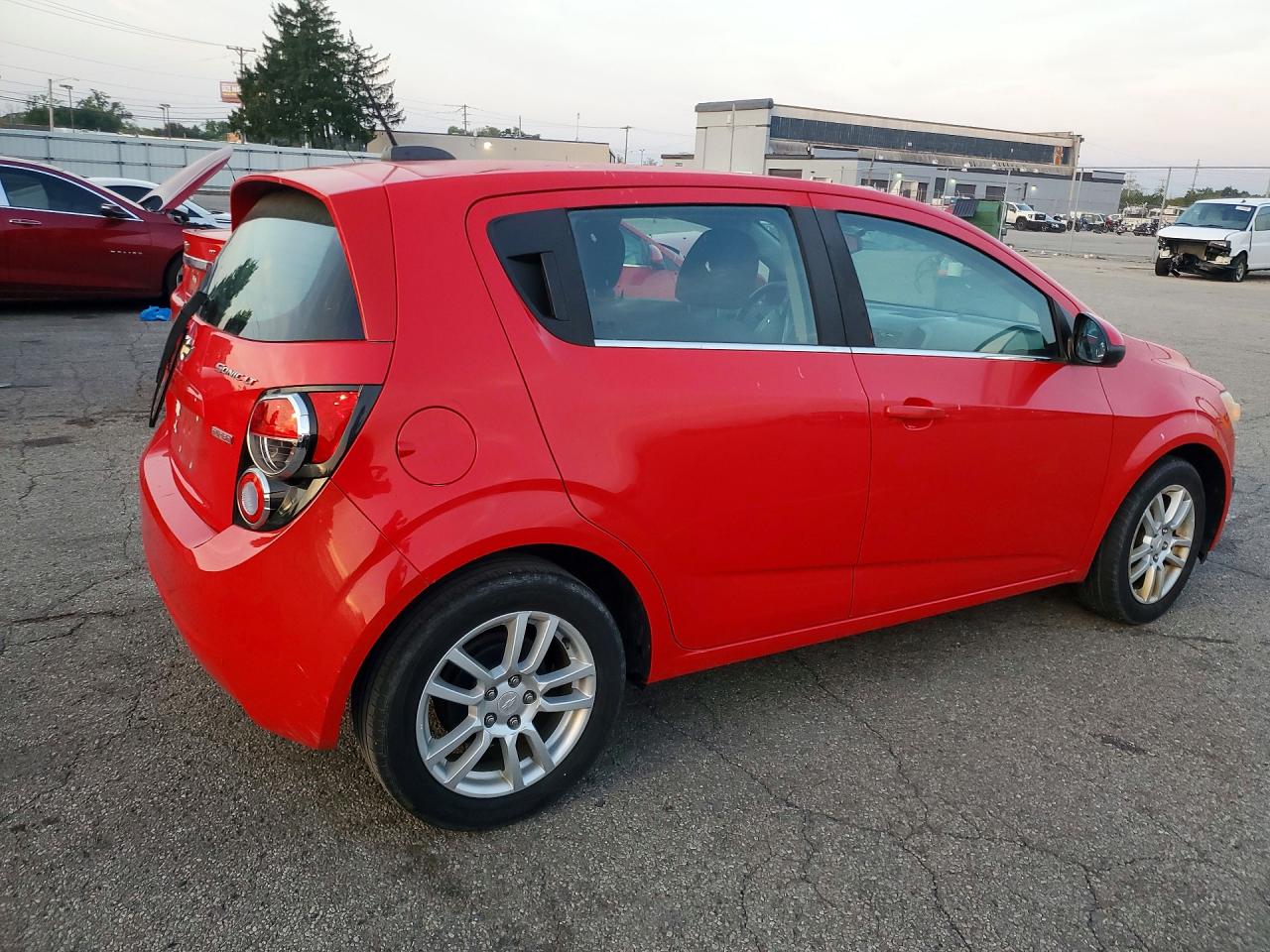 2015 Chevrolet Sonic Lt Red vin: 1G1JC6SB3F4136453