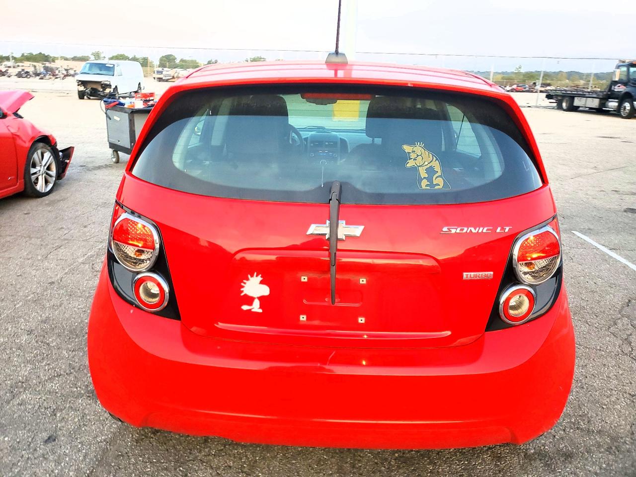 2015 Chevrolet Sonic Lt Red vin: 1G1JC6SB3F4136453