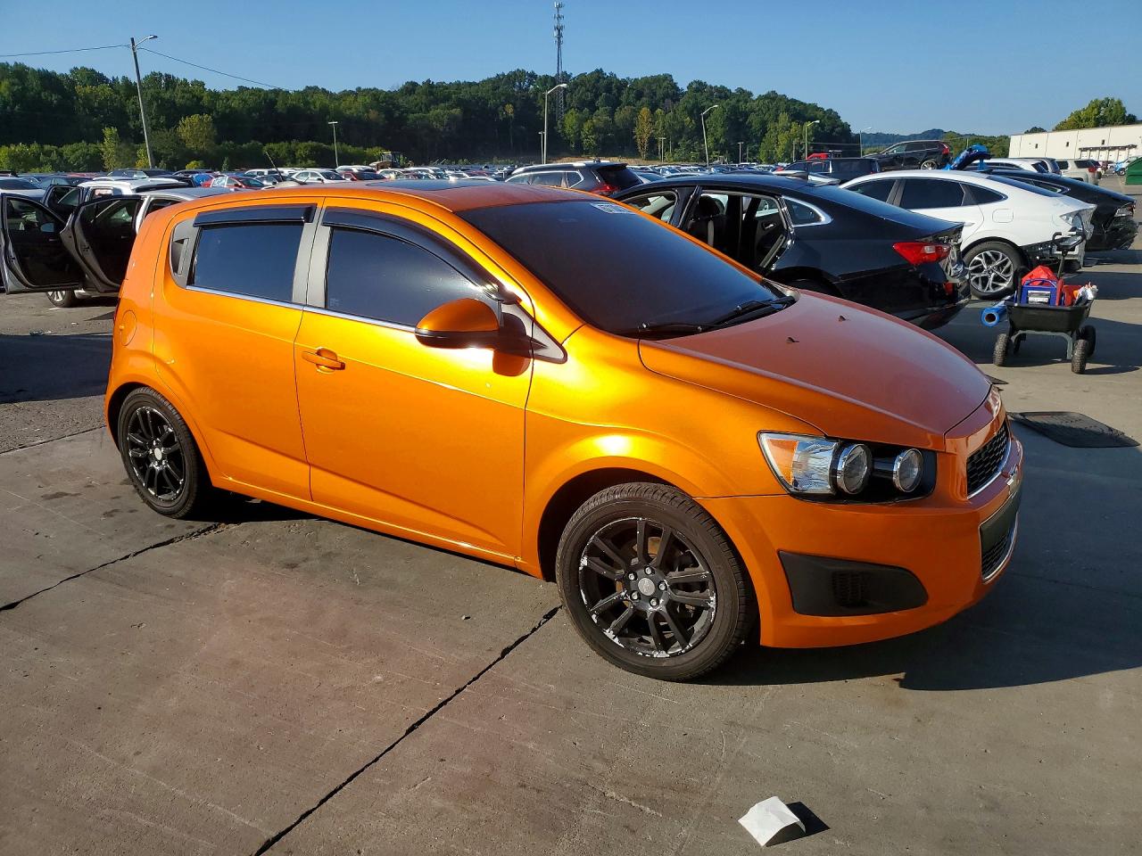 2016 Chevrolet Sonic Lt Orange vin: 1G1JC6SB3G4105852