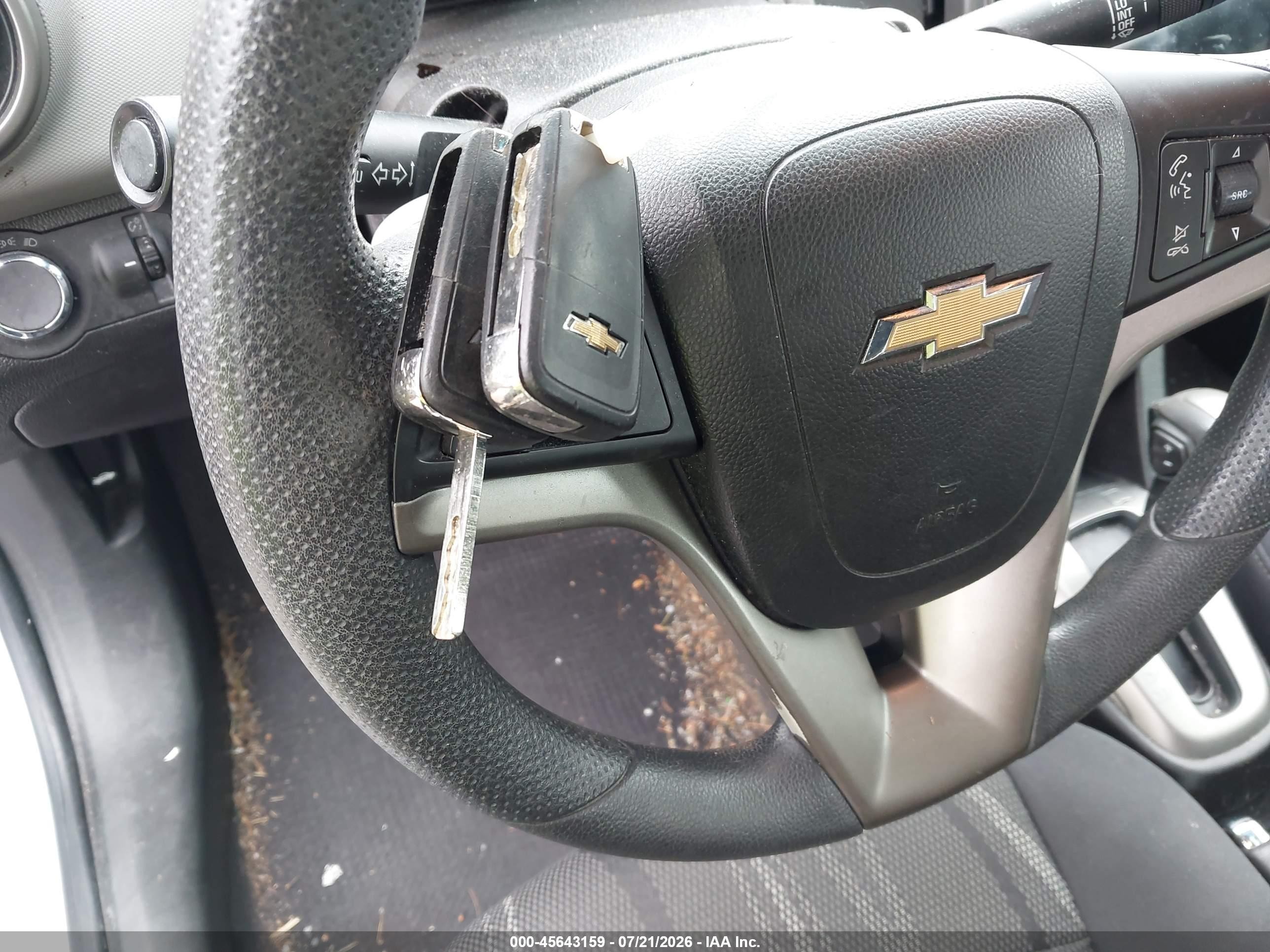 2013 Chevrolet Sonic Lt Auto Silver vin: 1G1JC6SB4D4101563