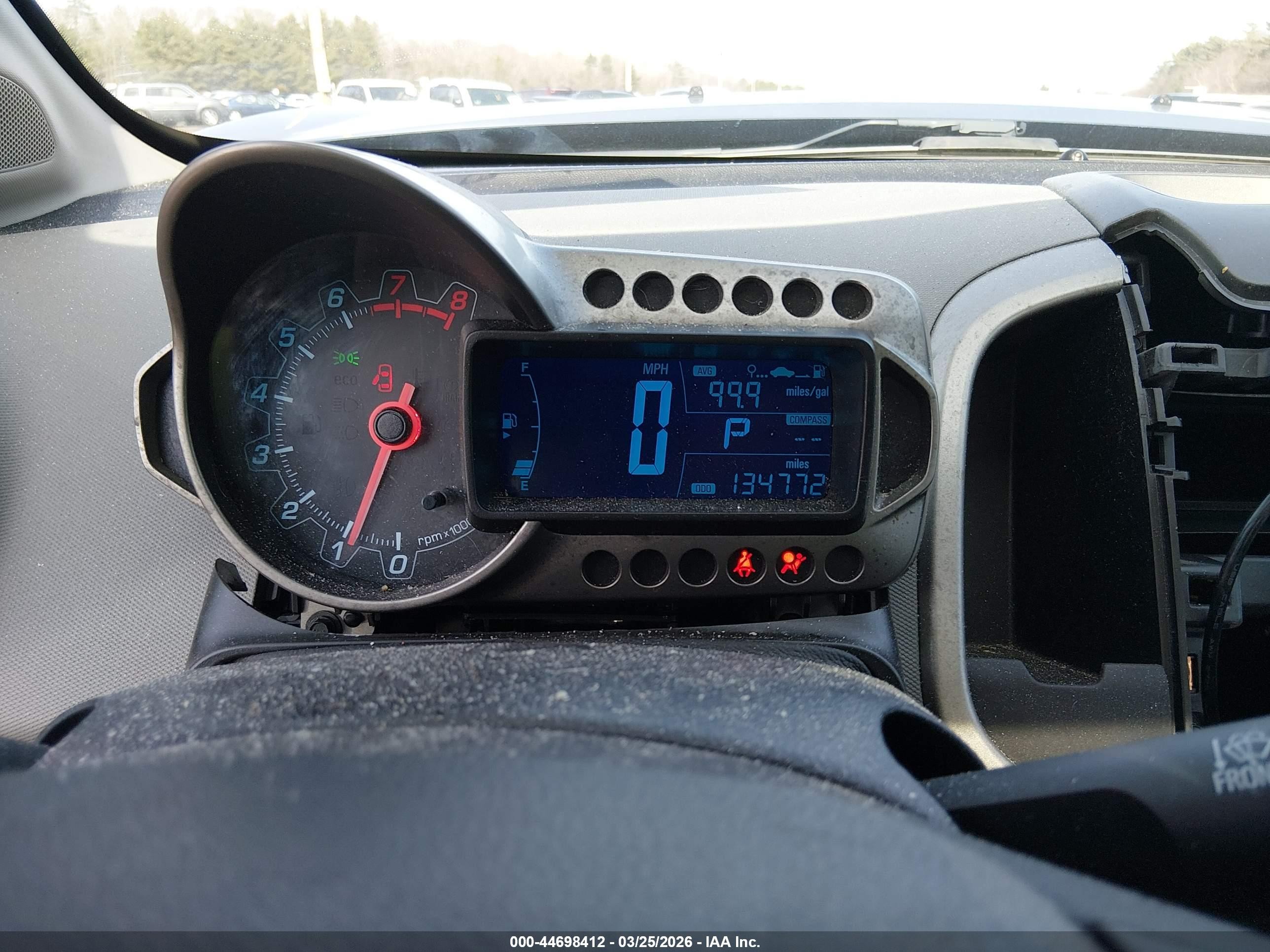 2015 Chevrolet Sonic Lt Auto Blue vin: 1G1JC6SB4F4161538