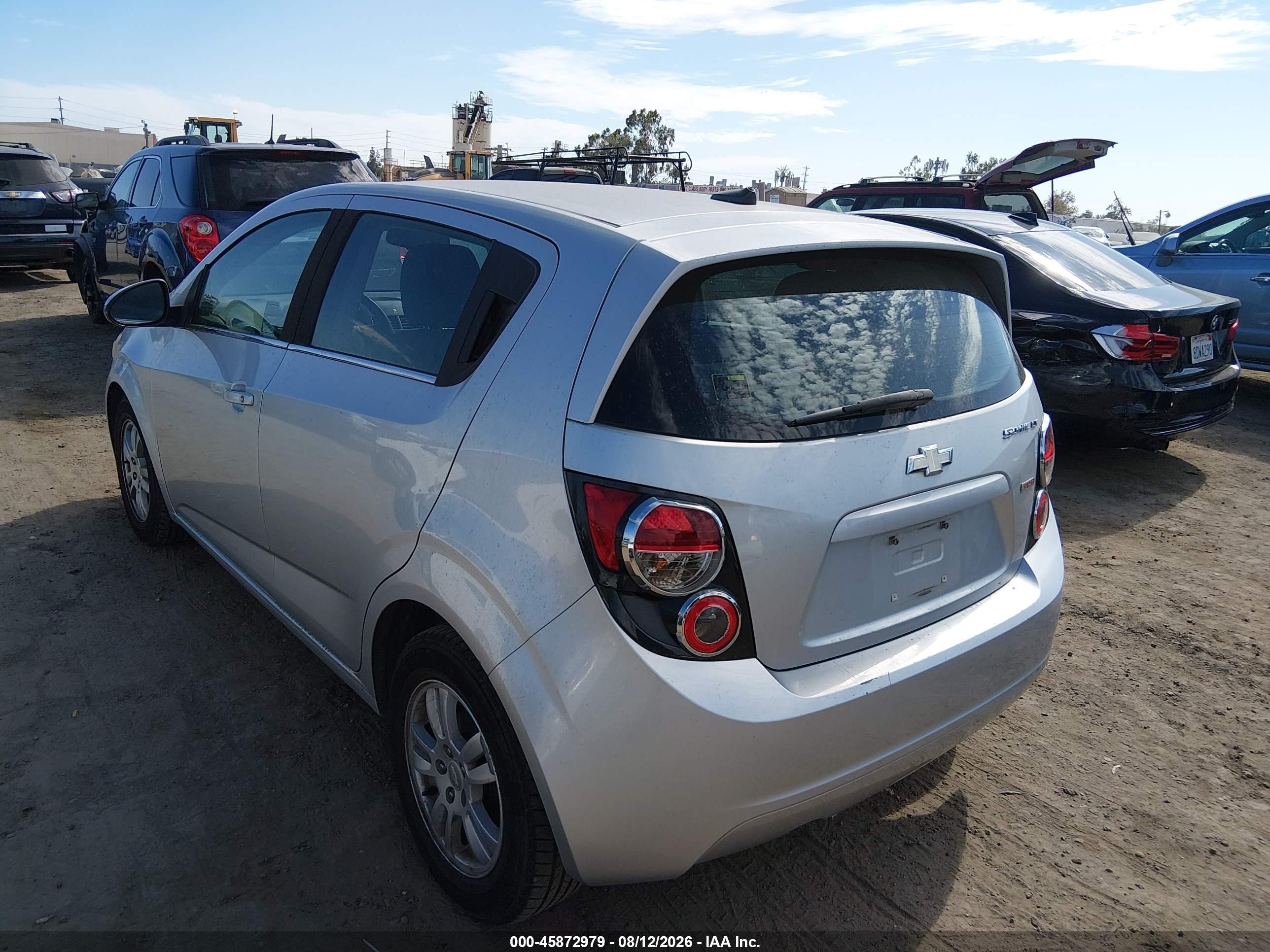 2012 Chevrolet Sonic Lt Silver vin: 1G1JC6SB5C4212900
