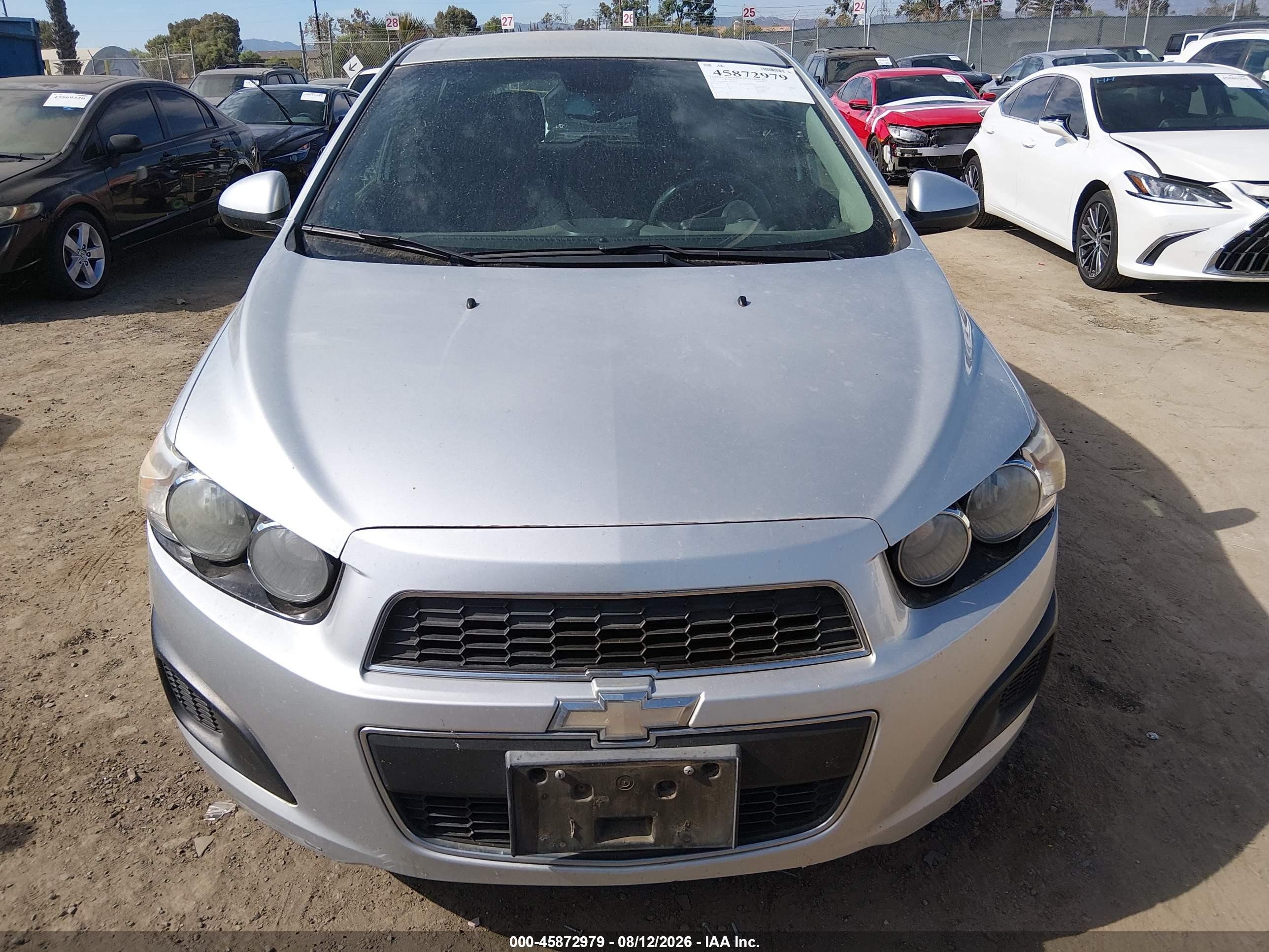2012 Chevrolet Sonic Lt Silver vin: 1G1JC6SB5C4212900