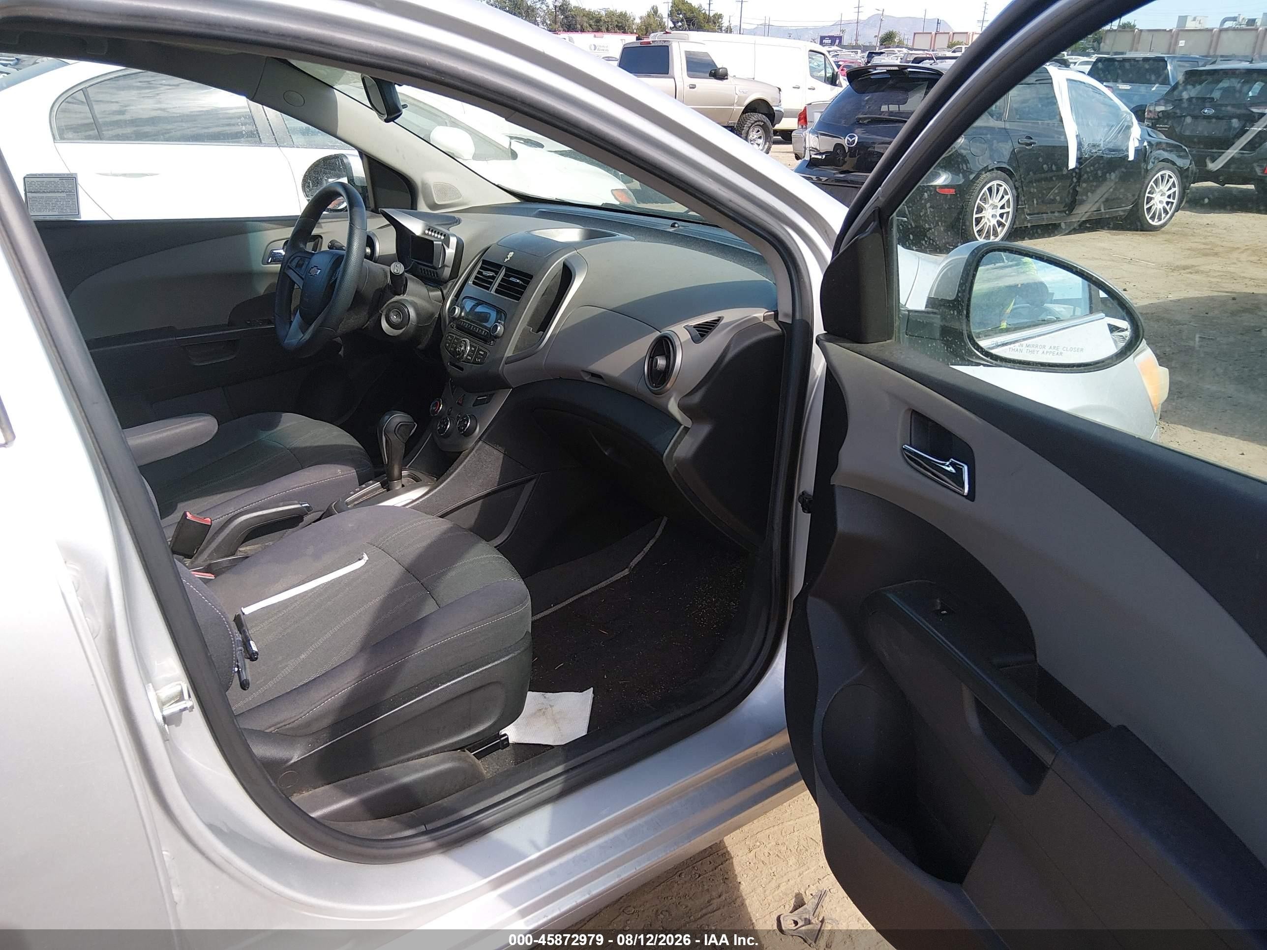 2012 Chevrolet Sonic Lt Silver vin: 1G1JC6SB5C4212900