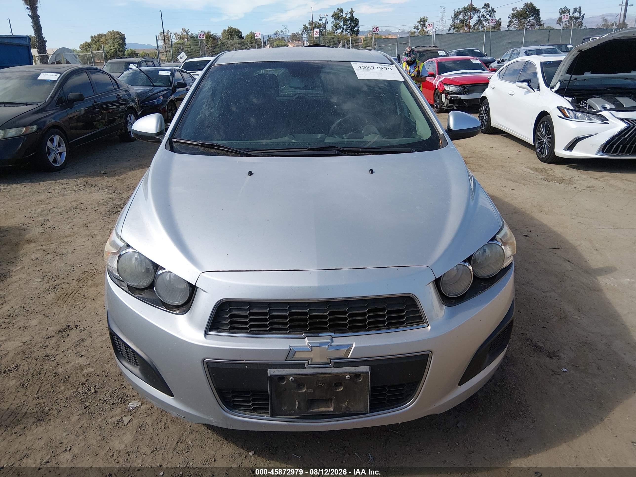 2012 Chevrolet Sonic Lt Silver vin: 1G1JC6SB5C4212900
