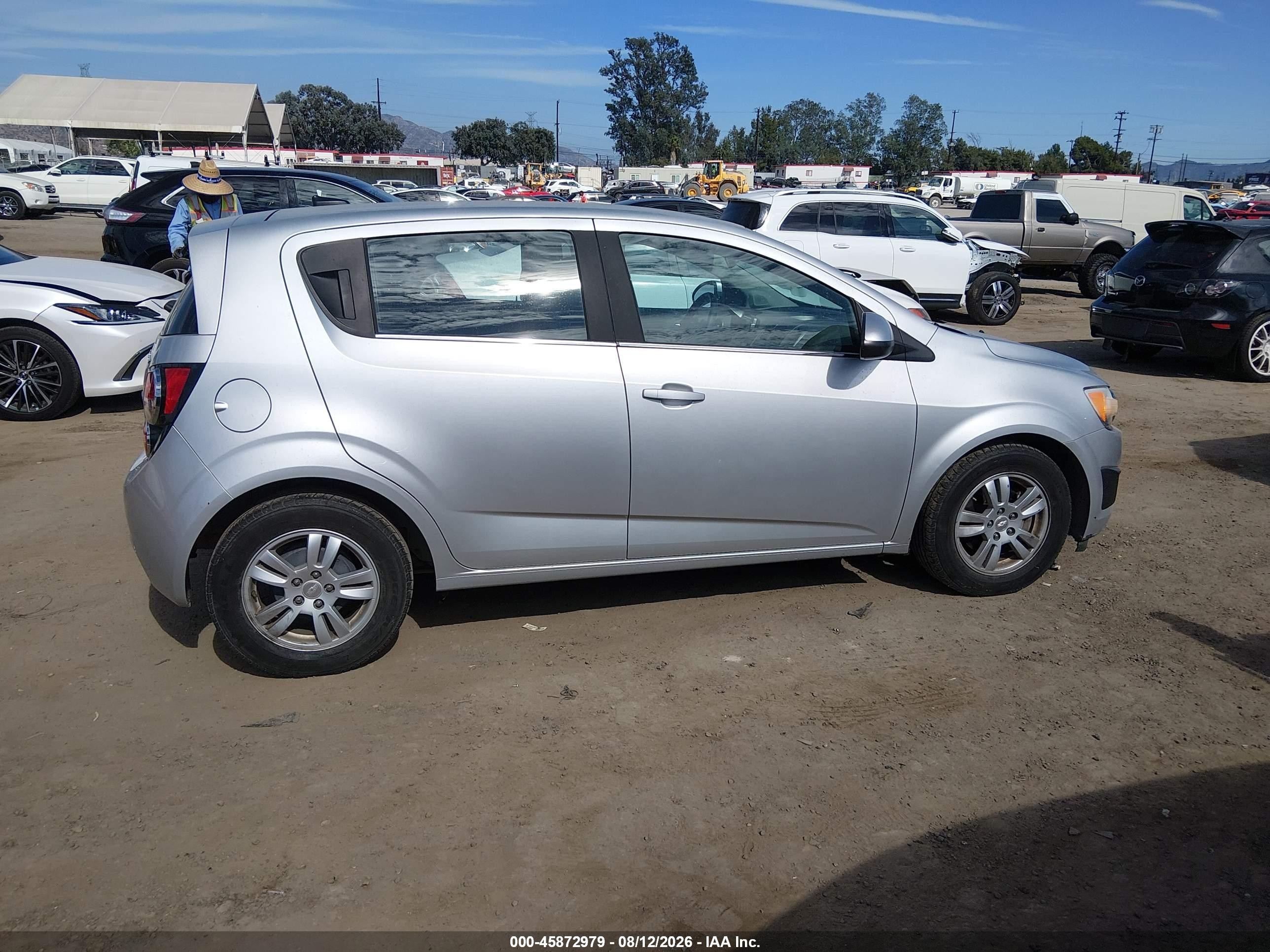 2012 Chevrolet Sonic Lt Silver vin: 1G1JC6SB5C4212900