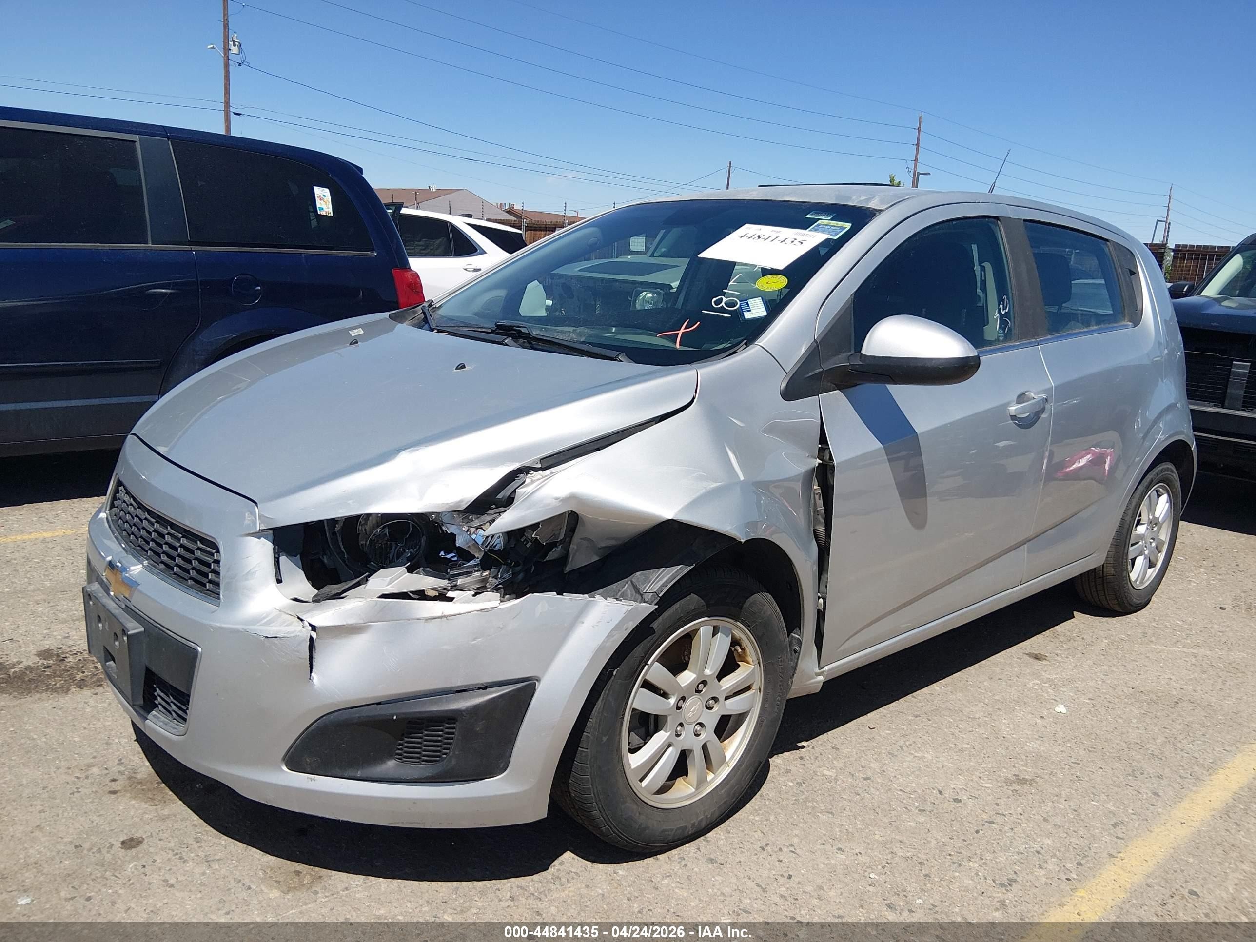 2013 Chevrolet Sonic Lt Auto Silver vin: 1G1JC6SB5D4181794