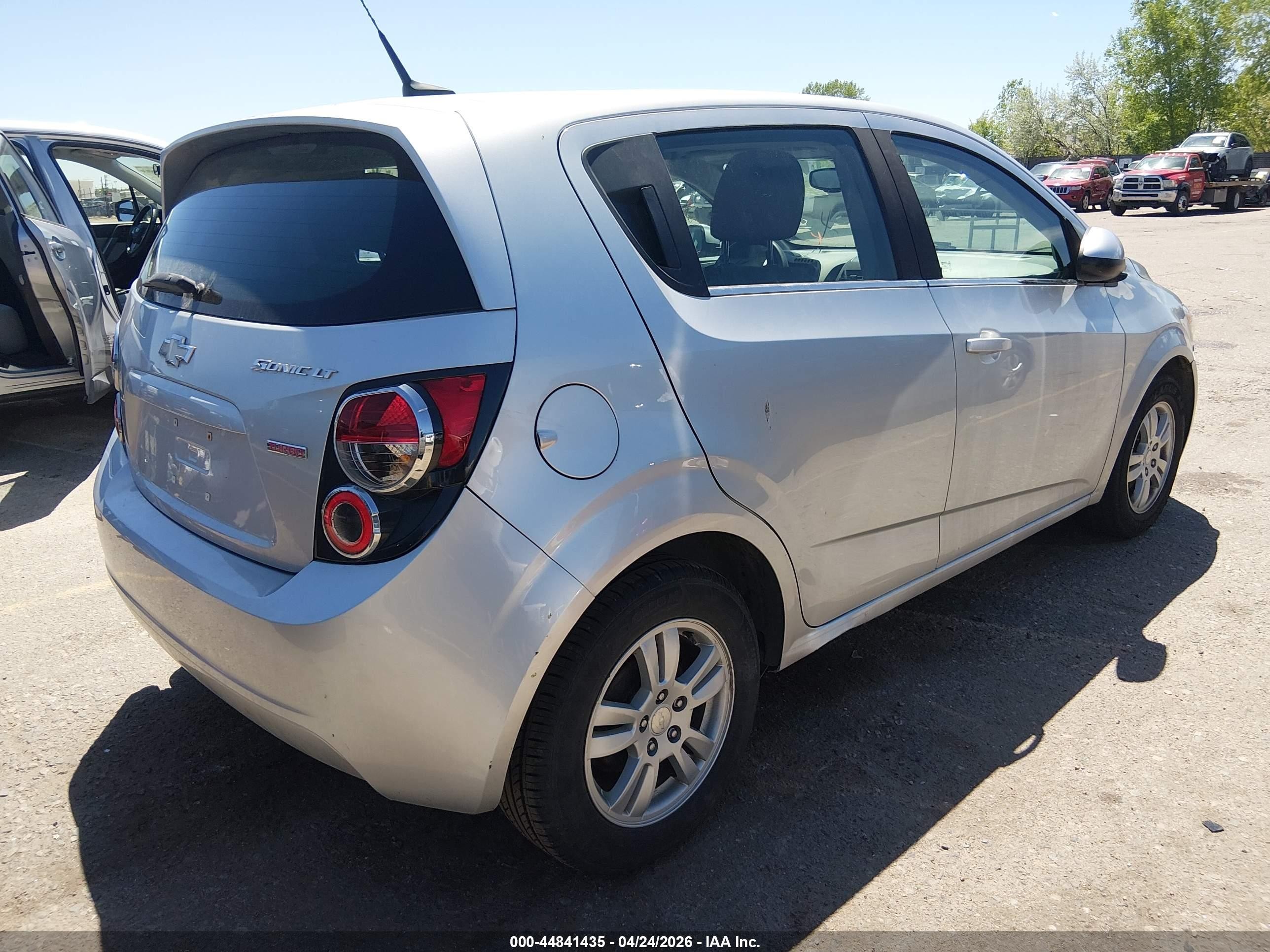2013 Chevrolet Sonic Lt Auto Silver vin: 1G1JC6SB5D4181794