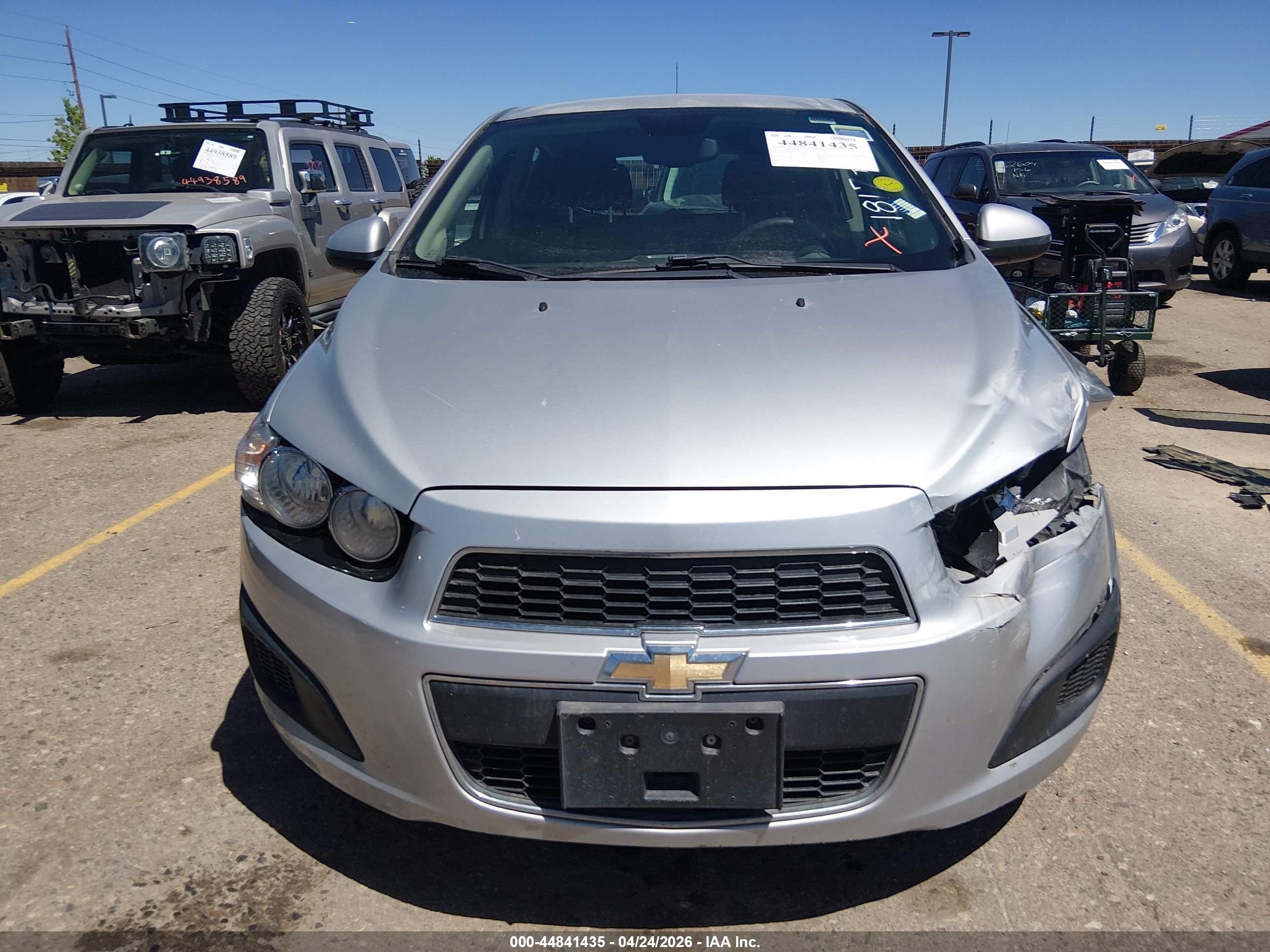 2013 Chevrolet Sonic Lt Auto Silver vin: 1G1JC6SB5D4181794