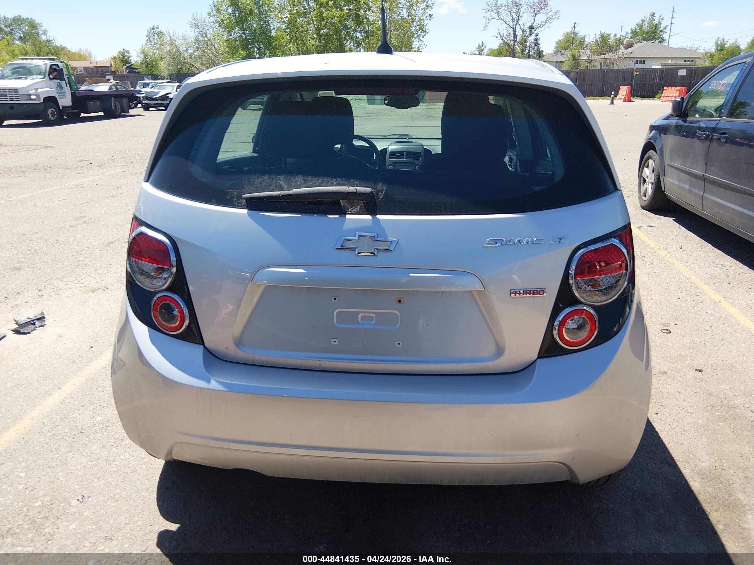 2013 Chevrolet Sonic Lt Auto Silver vin: 1G1JC6SB5D4181794