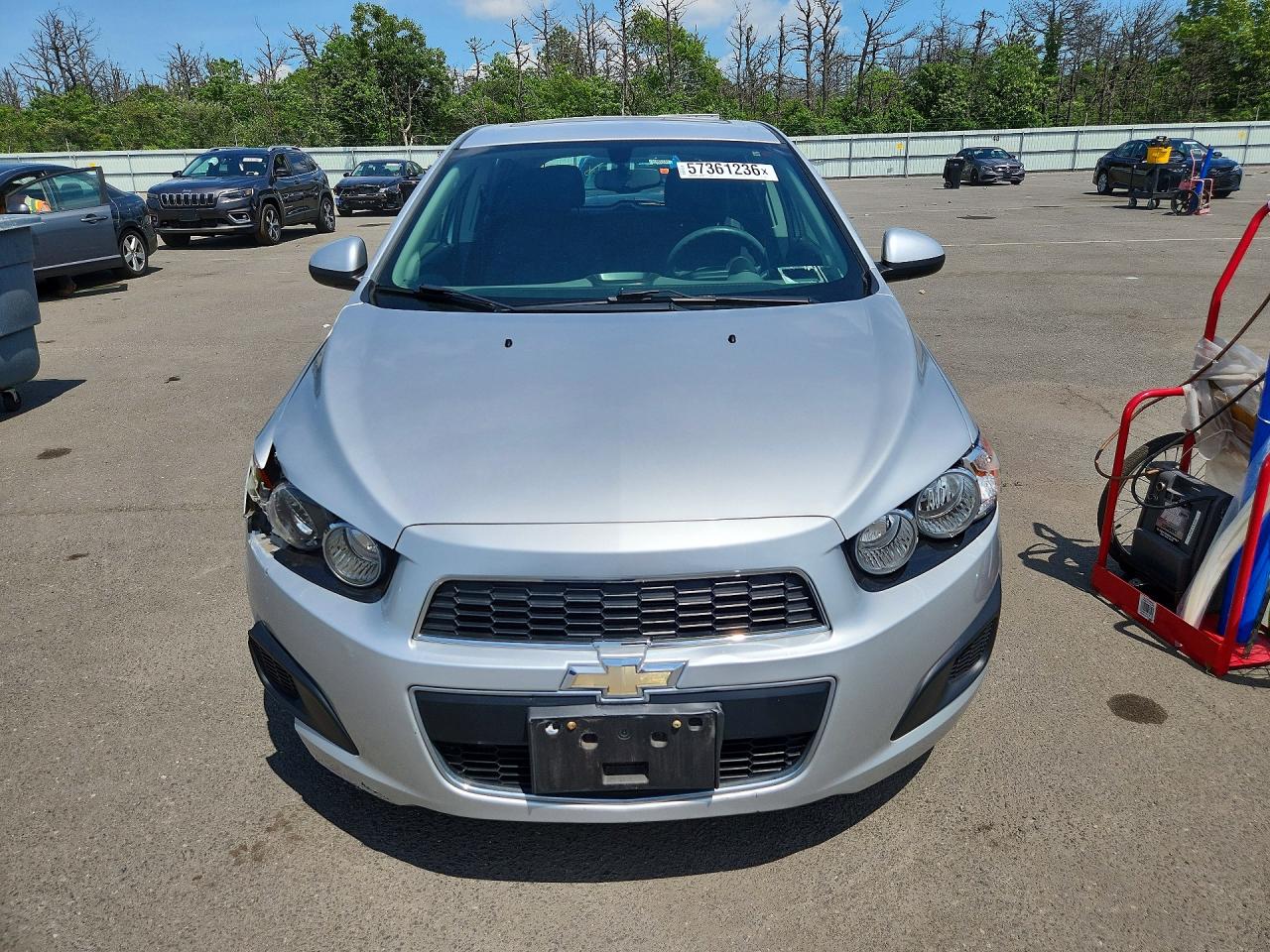 2014 Chevrolet Sonic Lt Silver vin: 1G1JC6SB5E4152667