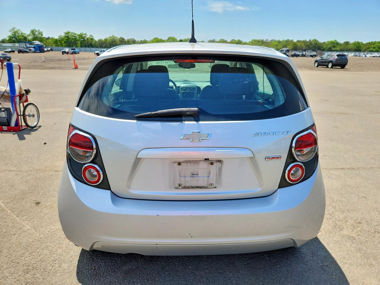 2014 Chevrolet Sonic Lt Silver vin: 1G1JC6SB5E4152667