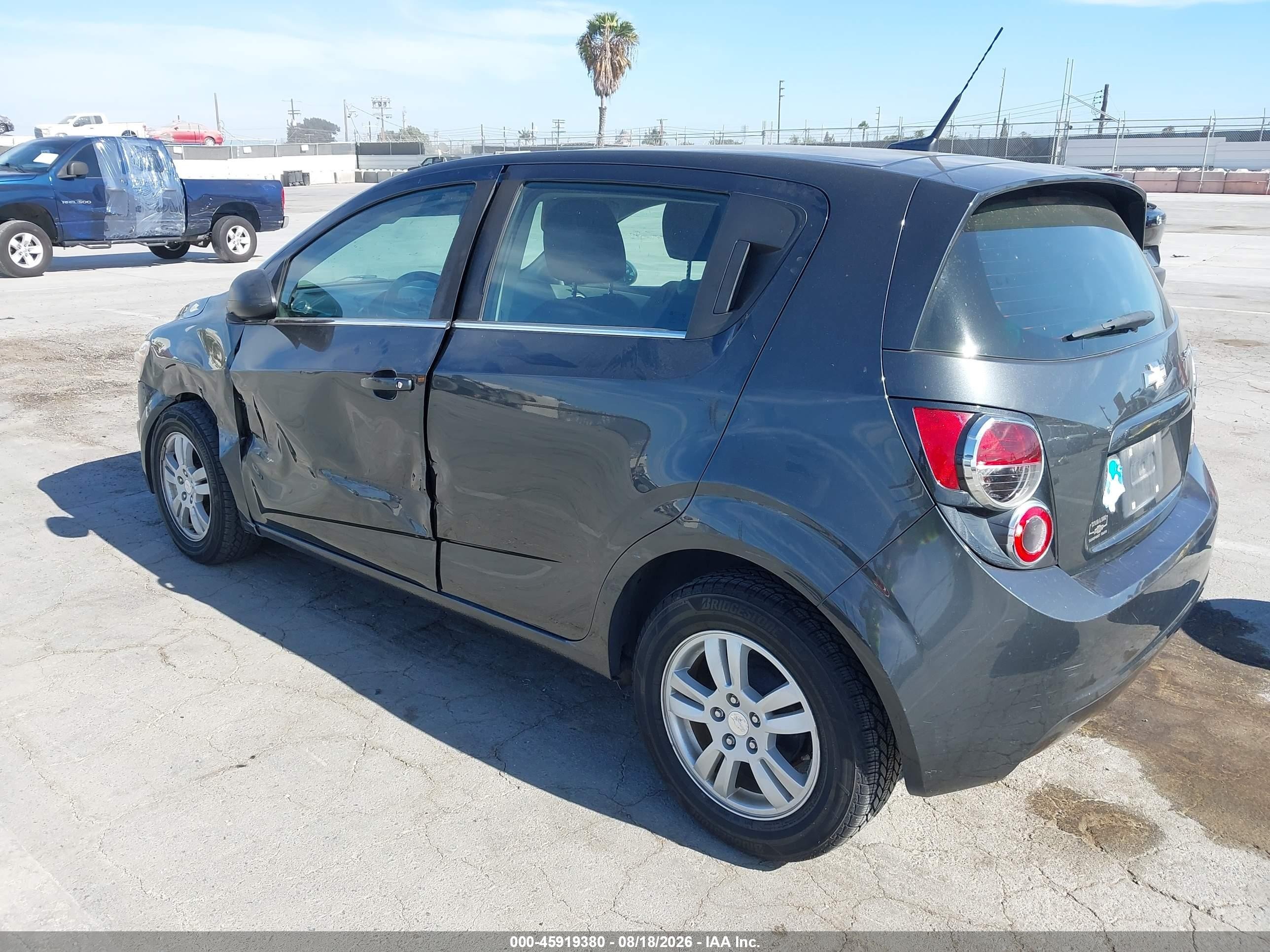 2014 Chevrolet Sonic Lt Auto Gray vin: 1G1JC6SB5E4232793