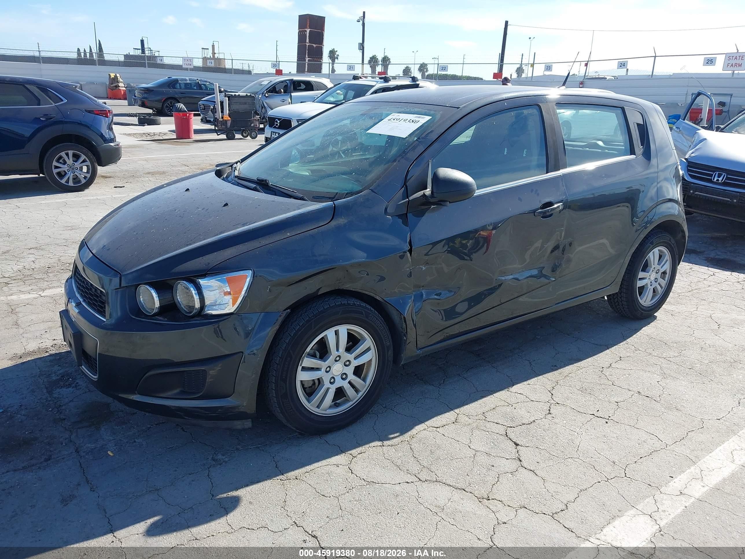 2014 Chevrolet Sonic Lt Auto Gray vin: 1G1JC6SB5E4232793