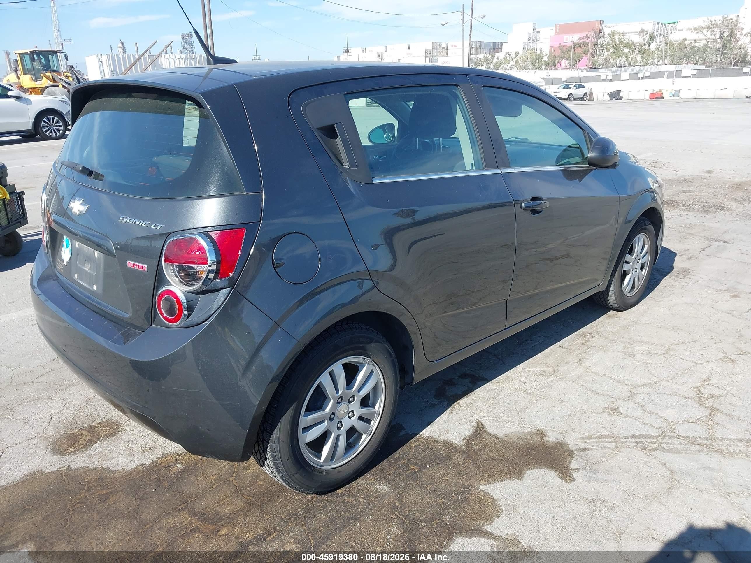 2014 Chevrolet Sonic Lt Auto Gray vin: 1G1JC6SB5E4232793