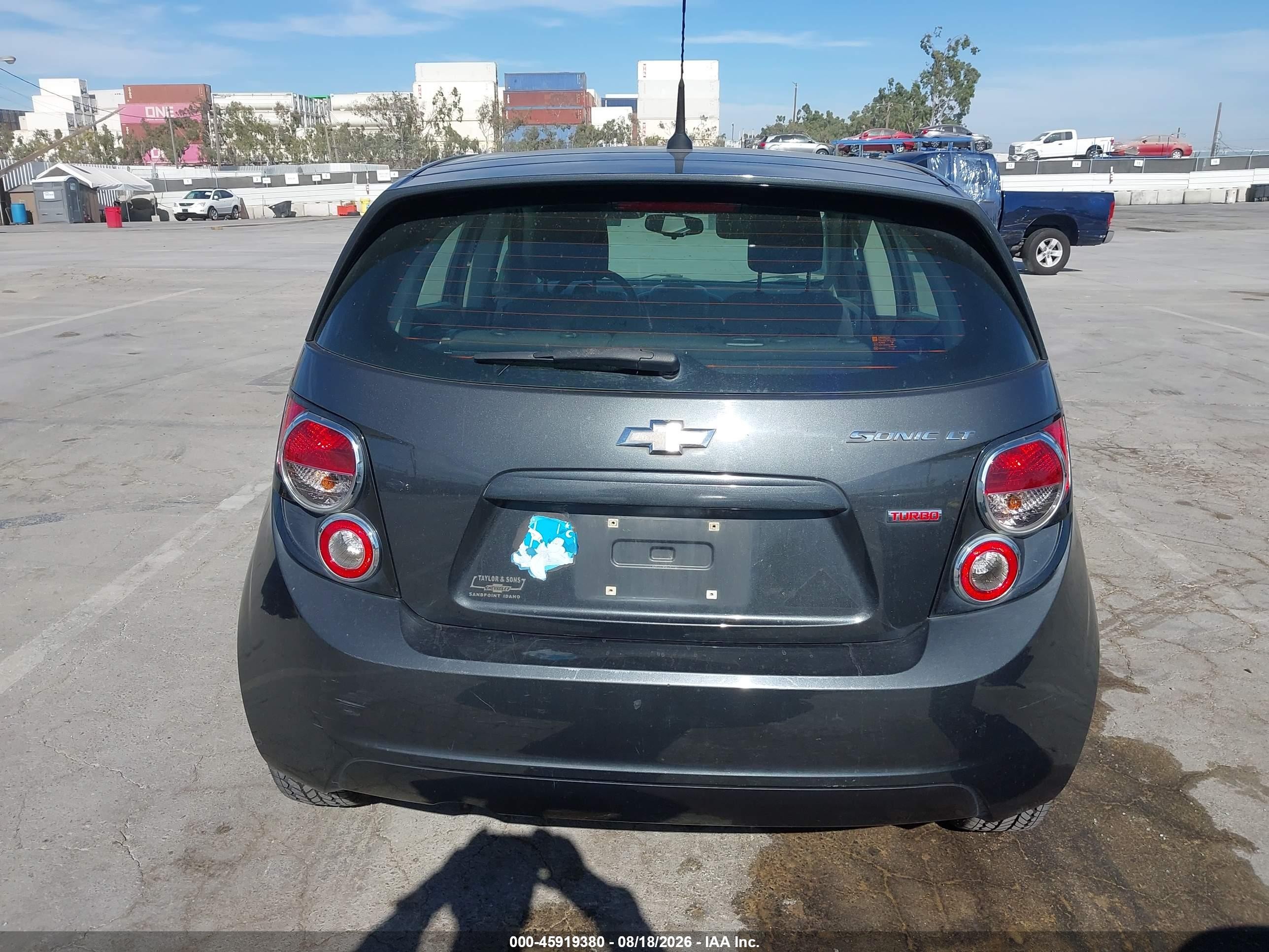 2014 Chevrolet Sonic Lt Auto Gray vin: 1G1JC6SB5E4232793