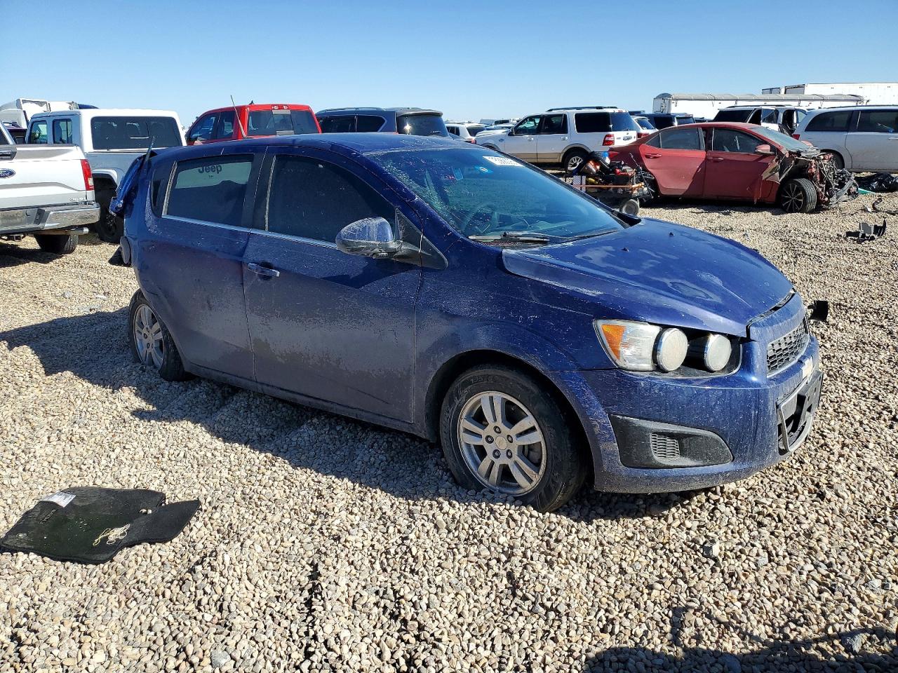 2013 Chevrolet Sonic Lt Blue vin: 1G1JC6SB6D4191587