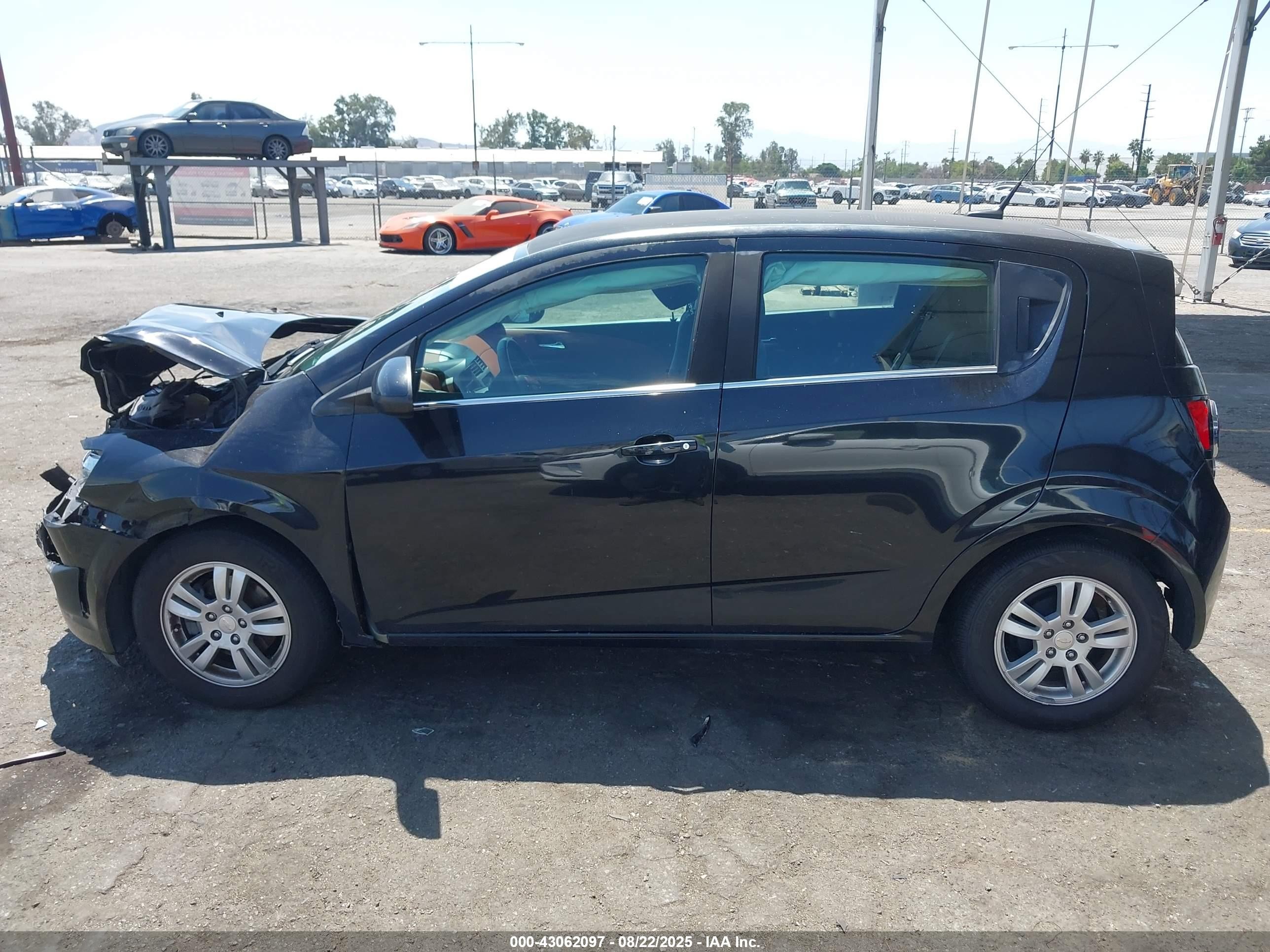 2013 Chevrolet Sonic Lt Auto Black vin: 1G1JC6SB6D4202765