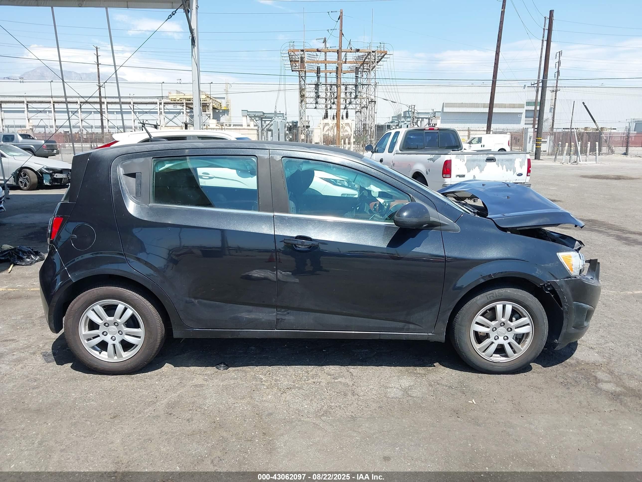 2013 Chevrolet Sonic Lt Auto Black vin: 1G1JC6SB6D4202765