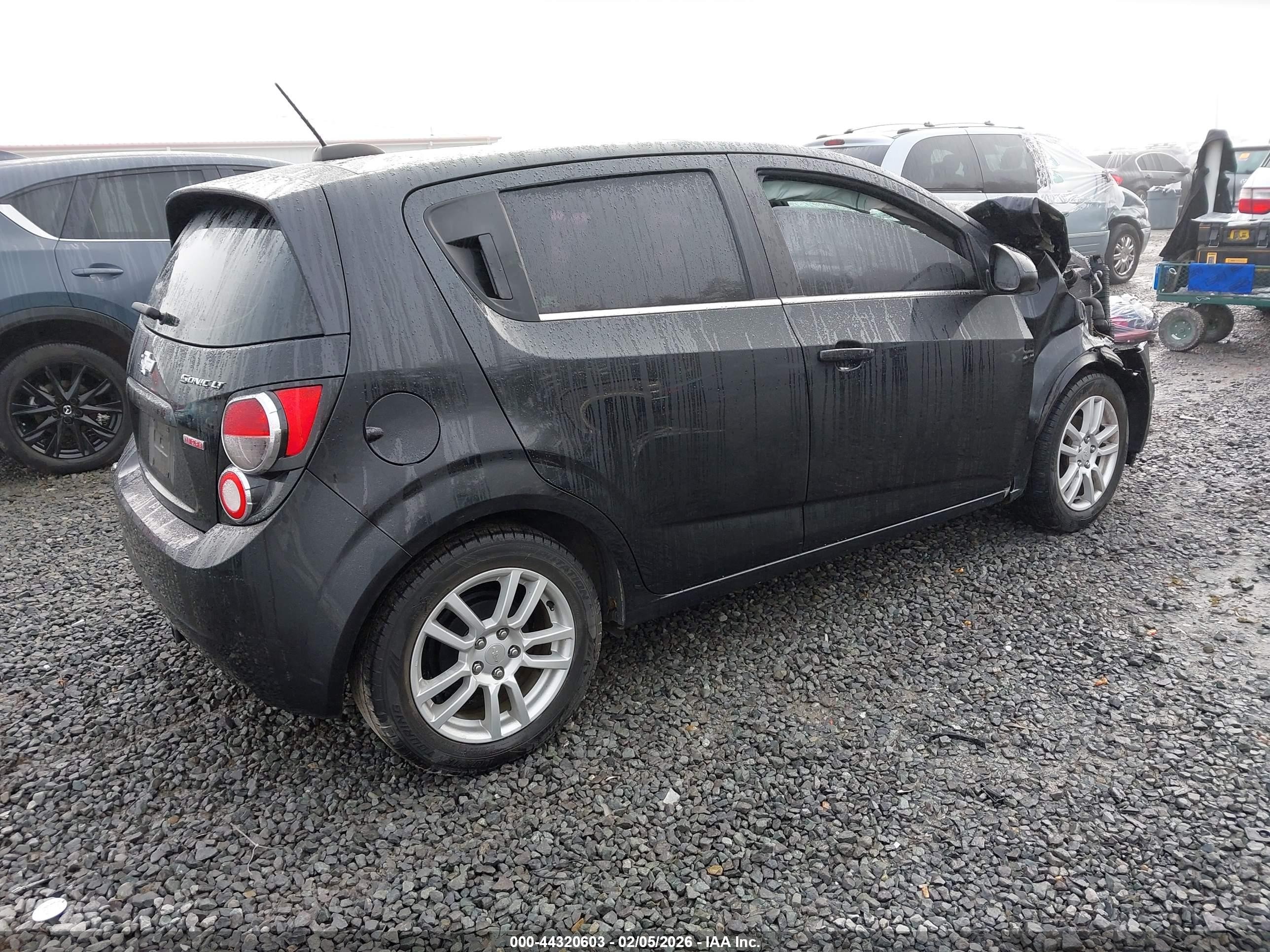 2015 Chevrolet Sonic Lt Auto Black vin: 1G1JC6SB6F4116827