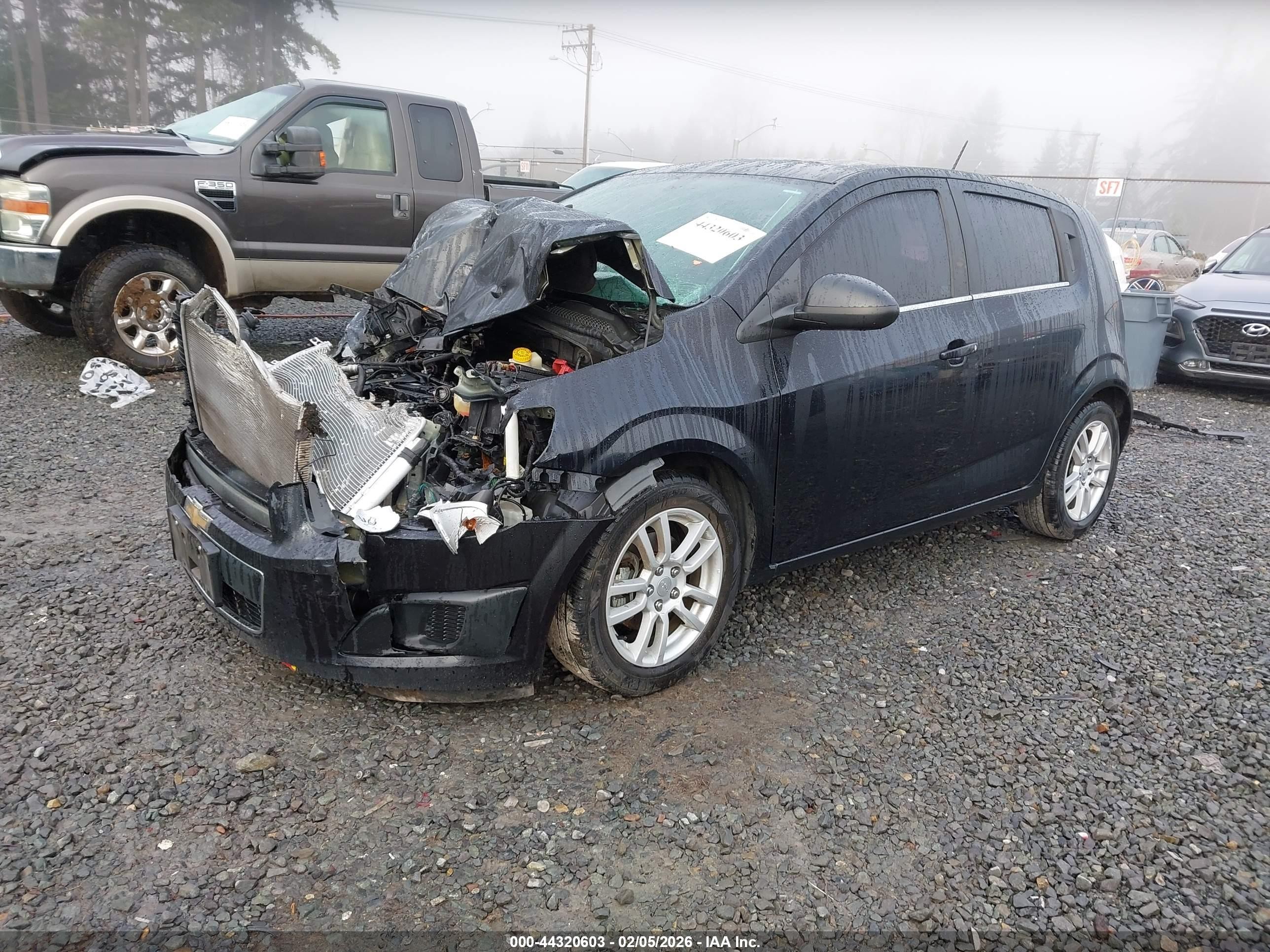 2015 Chevrolet Sonic Lt Auto Black vin: 1G1JC6SB6F4116827