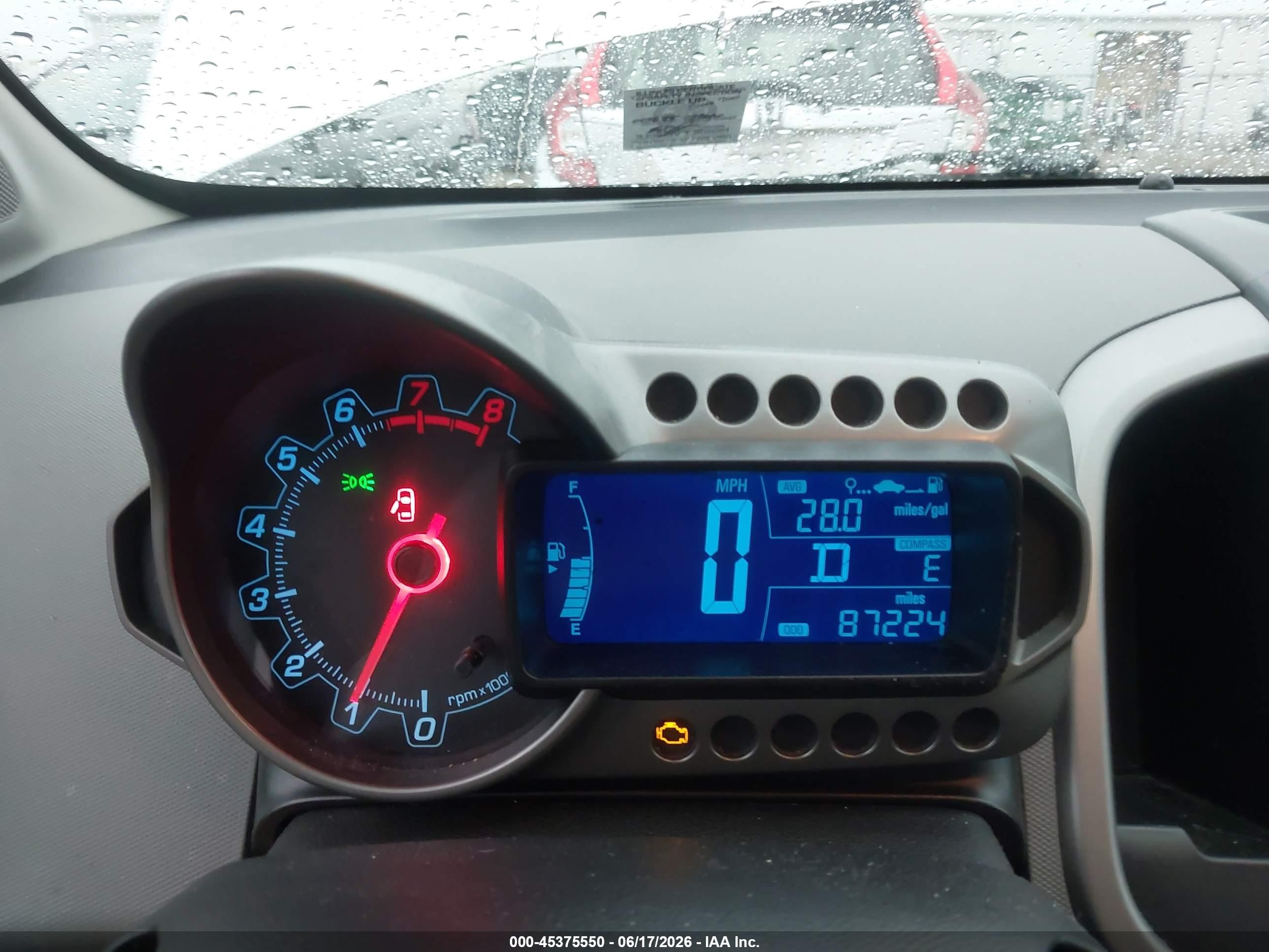 2014 Chevrolet Sonic Lt Auto Silver vin: 1G1JC6SB7E4104023