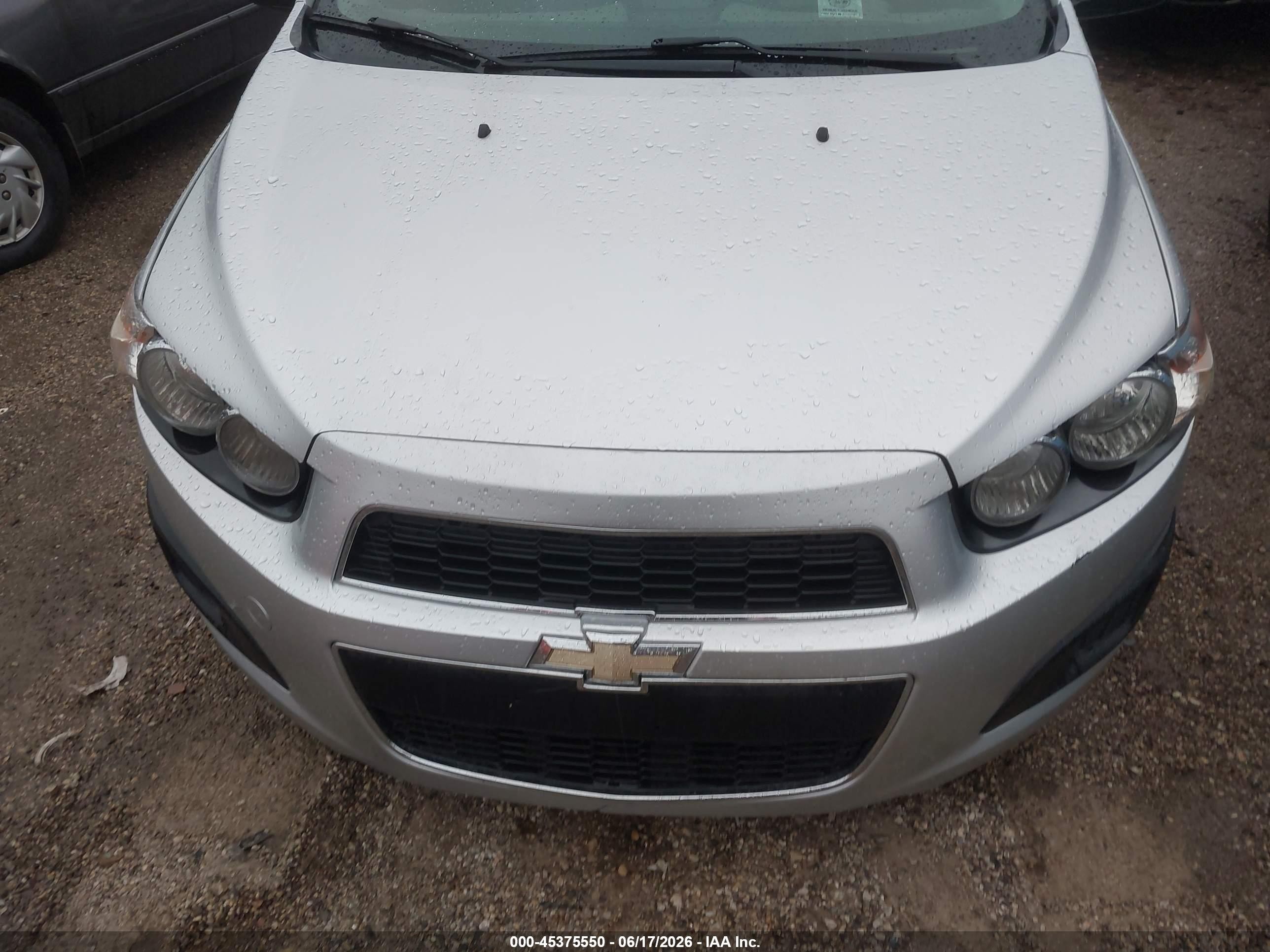 2014 Chevrolet Sonic Lt Auto Silver vin: 1G1JC6SB7E4104023