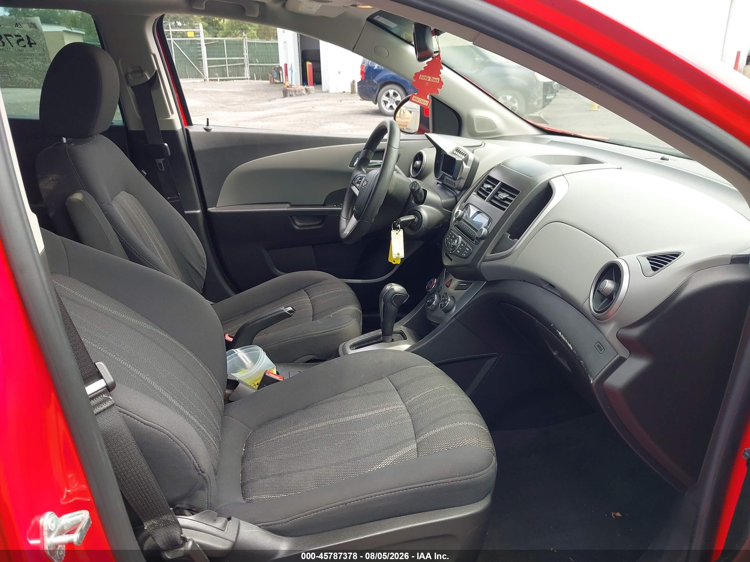 2014 Chevrolet Sonic Lt Auto Красный vin: 1G1JC6SB7E4205398