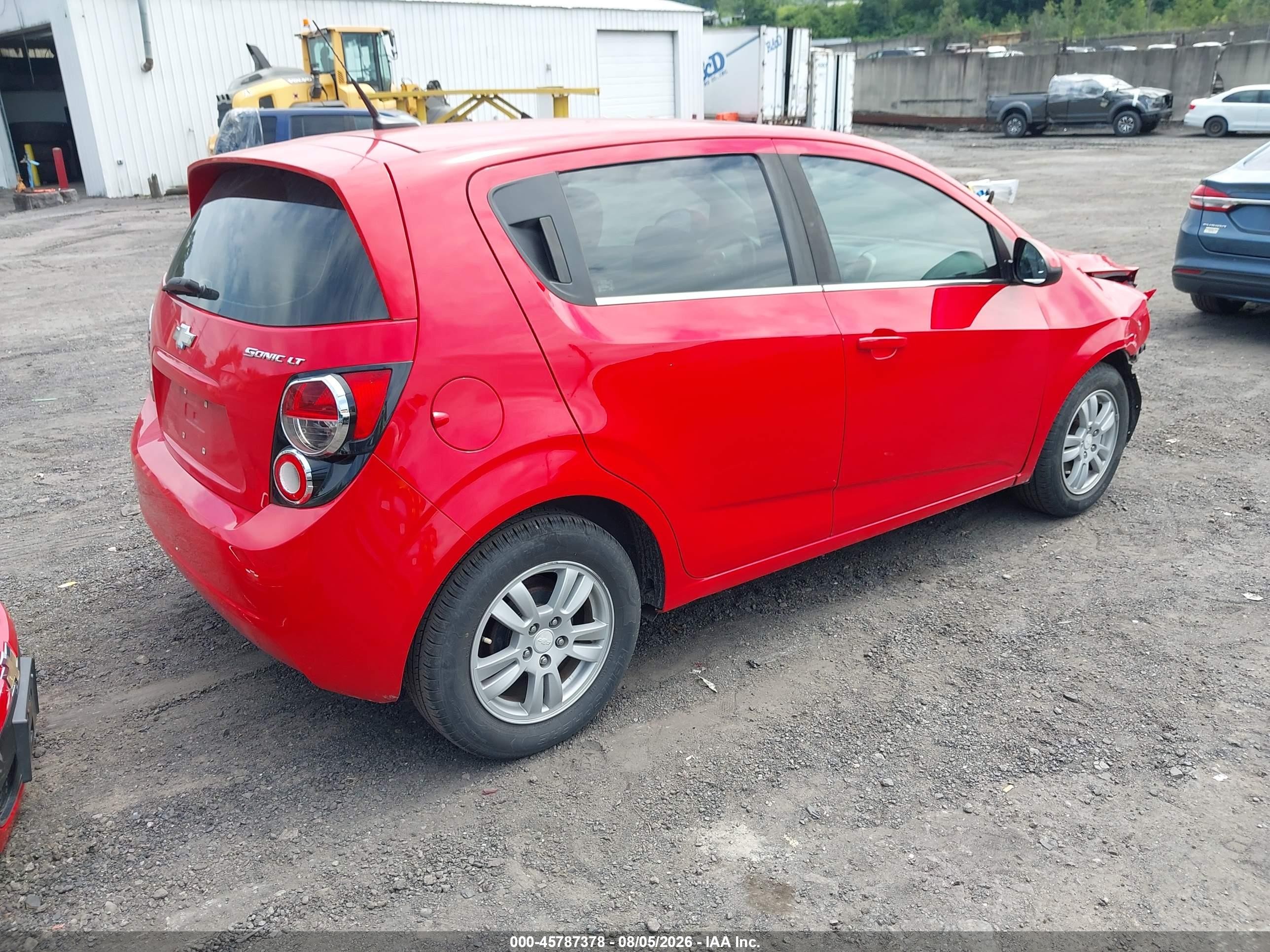 2014 Chevrolet Sonic Lt Auto Красный vin: 1G1JC6SB7E4205398