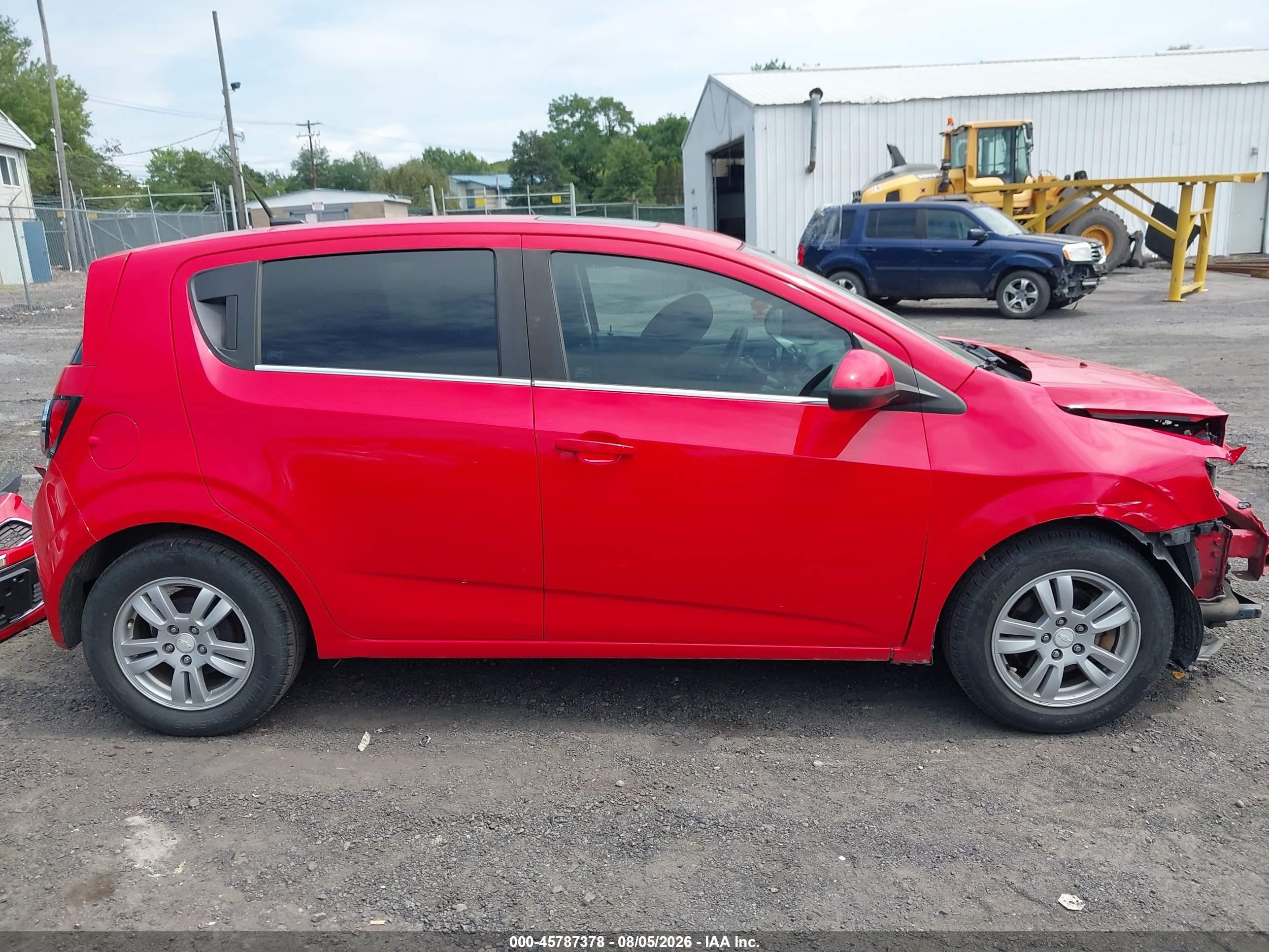 2014 Chevrolet Sonic Lt Auto Красный vin: 1G1JC6SB7E4205398