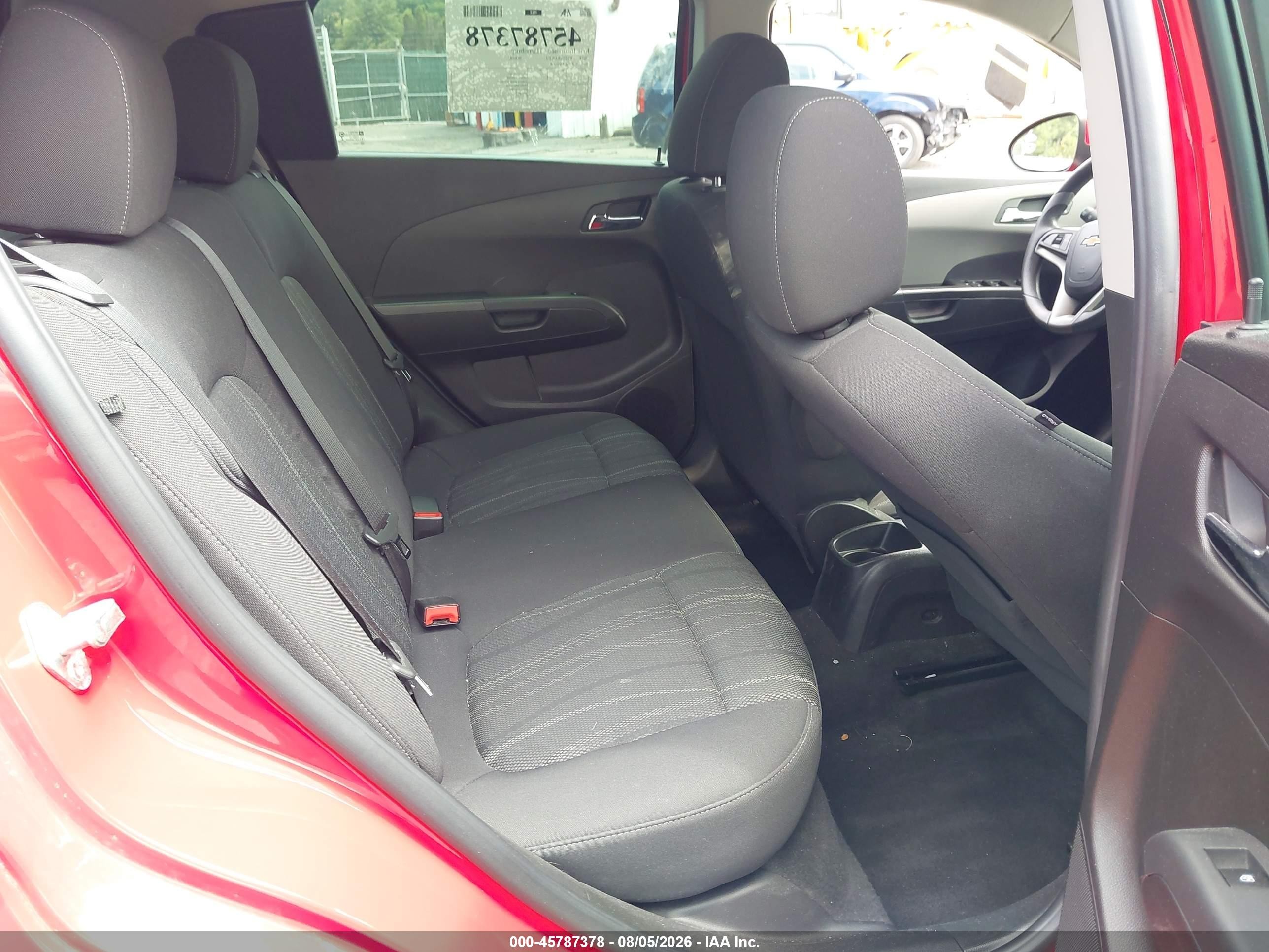 2014 Chevrolet Sonic Lt Auto Красный vin: 1G1JC6SB7E4205398