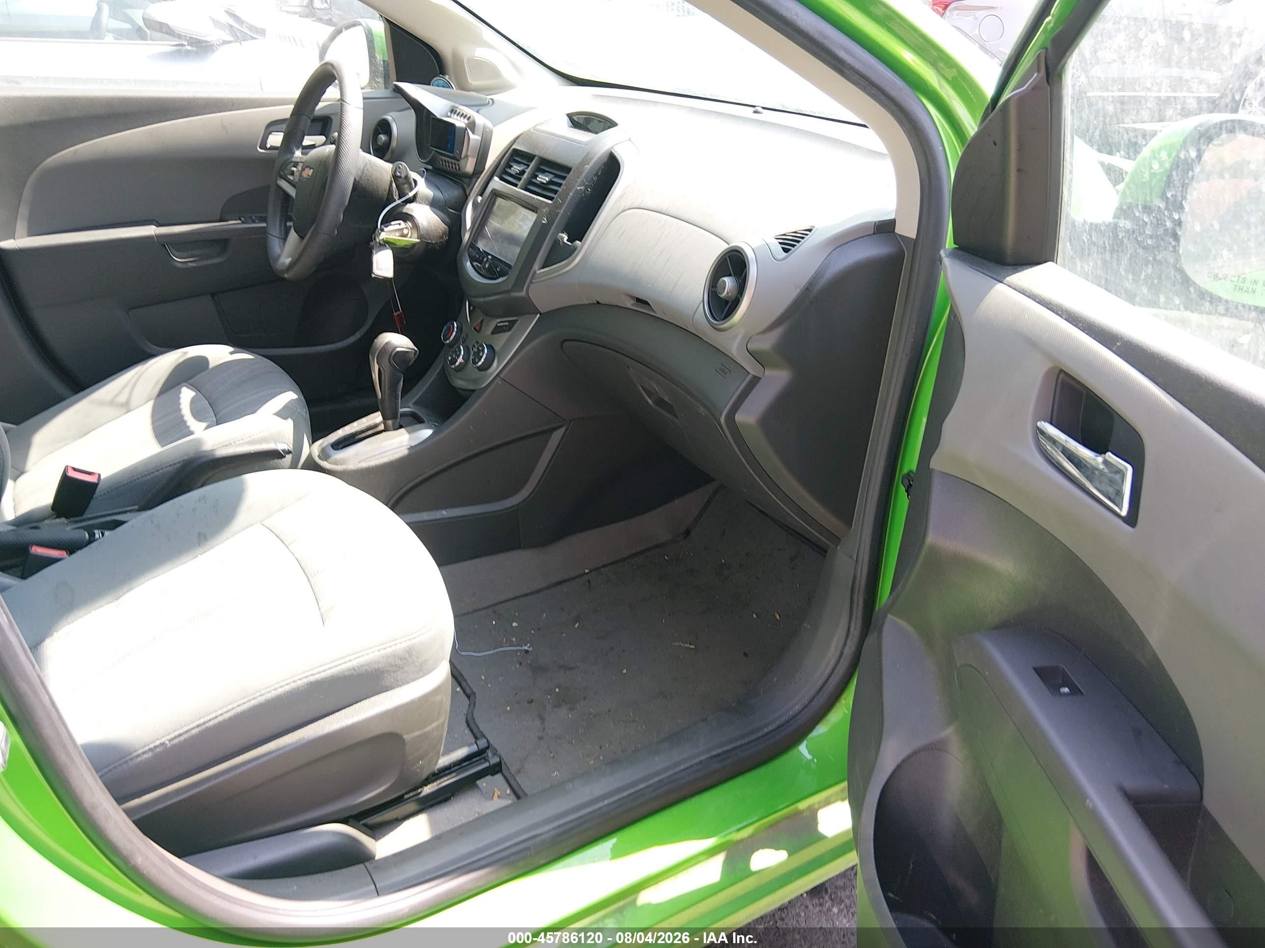 2015 Chevrolet Sonic Lt Auto Green vin: 1G1JC6SB7F4180472