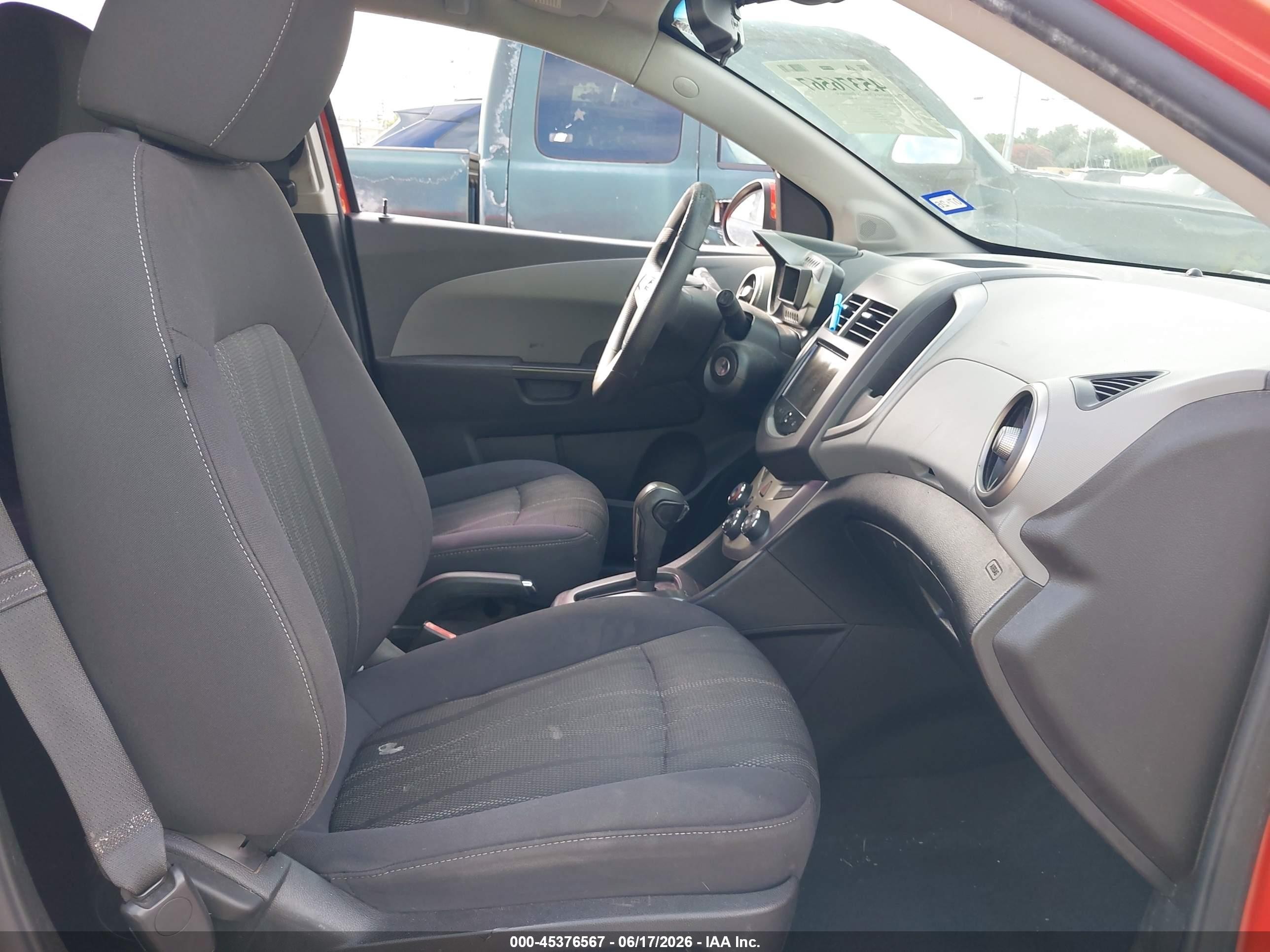 2013 Chevrolet Sonic Lt Auto Оранжевый vin: 1G1JC6SB8D4216683
