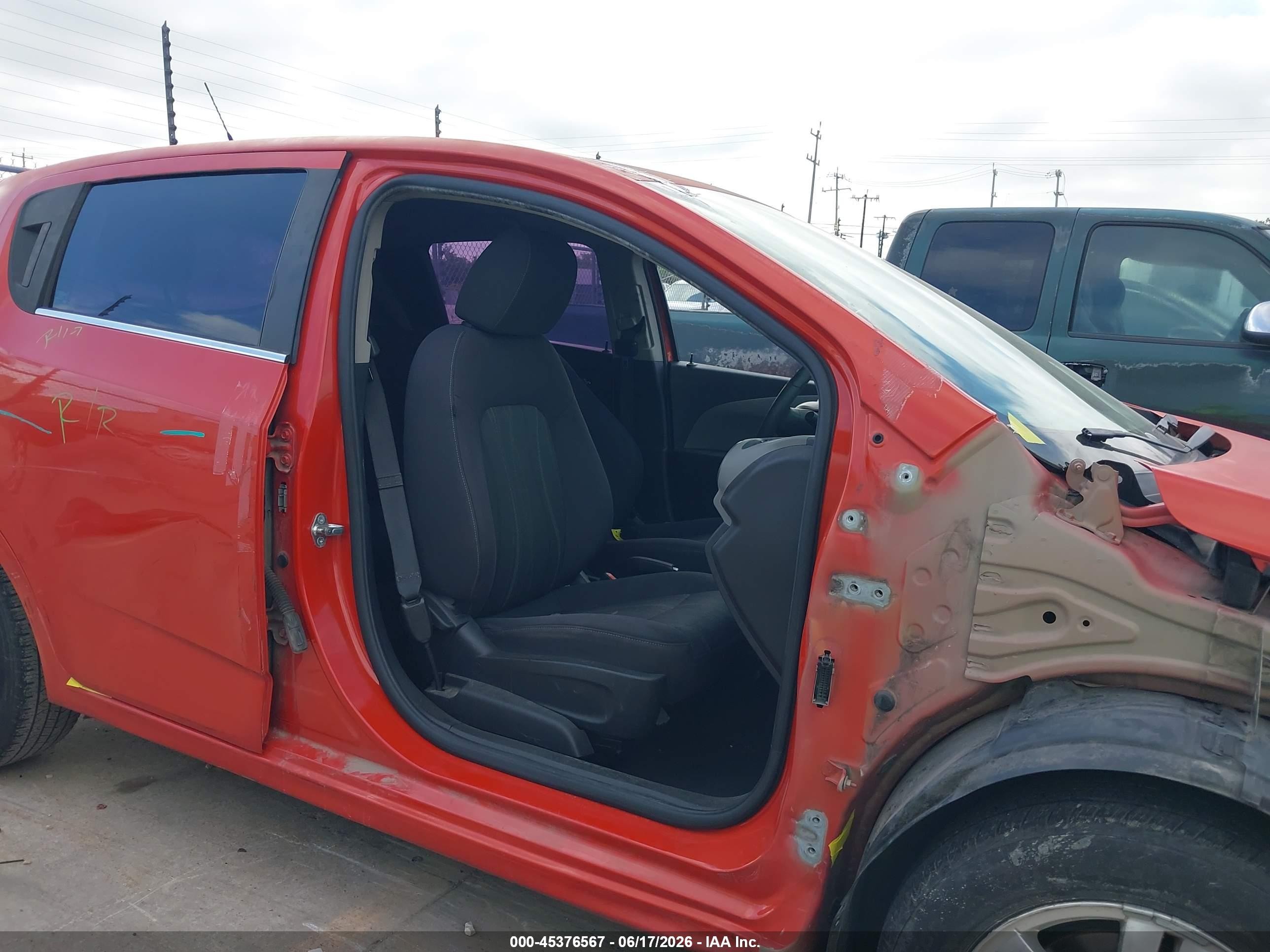 2013 Chevrolet Sonic Lt Auto Оранжевый vin: 1G1JC6SB8D4216683