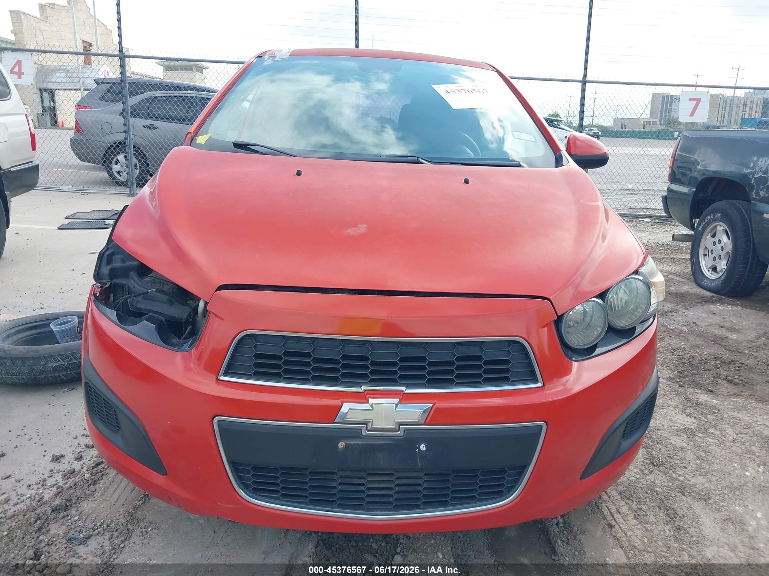2013 Chevrolet Sonic Lt Auto Оранжевый vin: 1G1JC6SB8D4216683