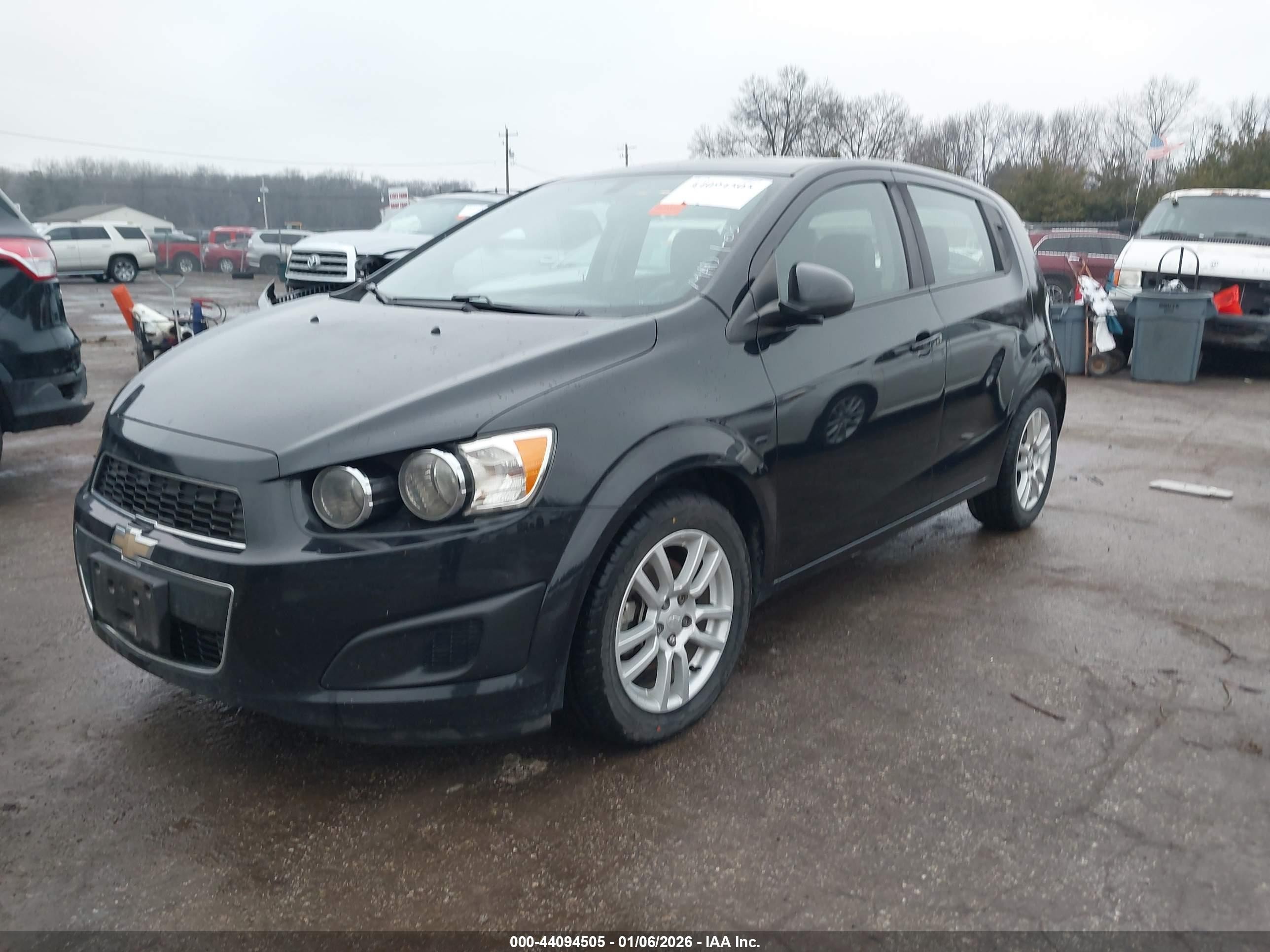 2015 Chevrolet Sonic Lt Auto Black vin: 1G1JC6SB8F4114691
