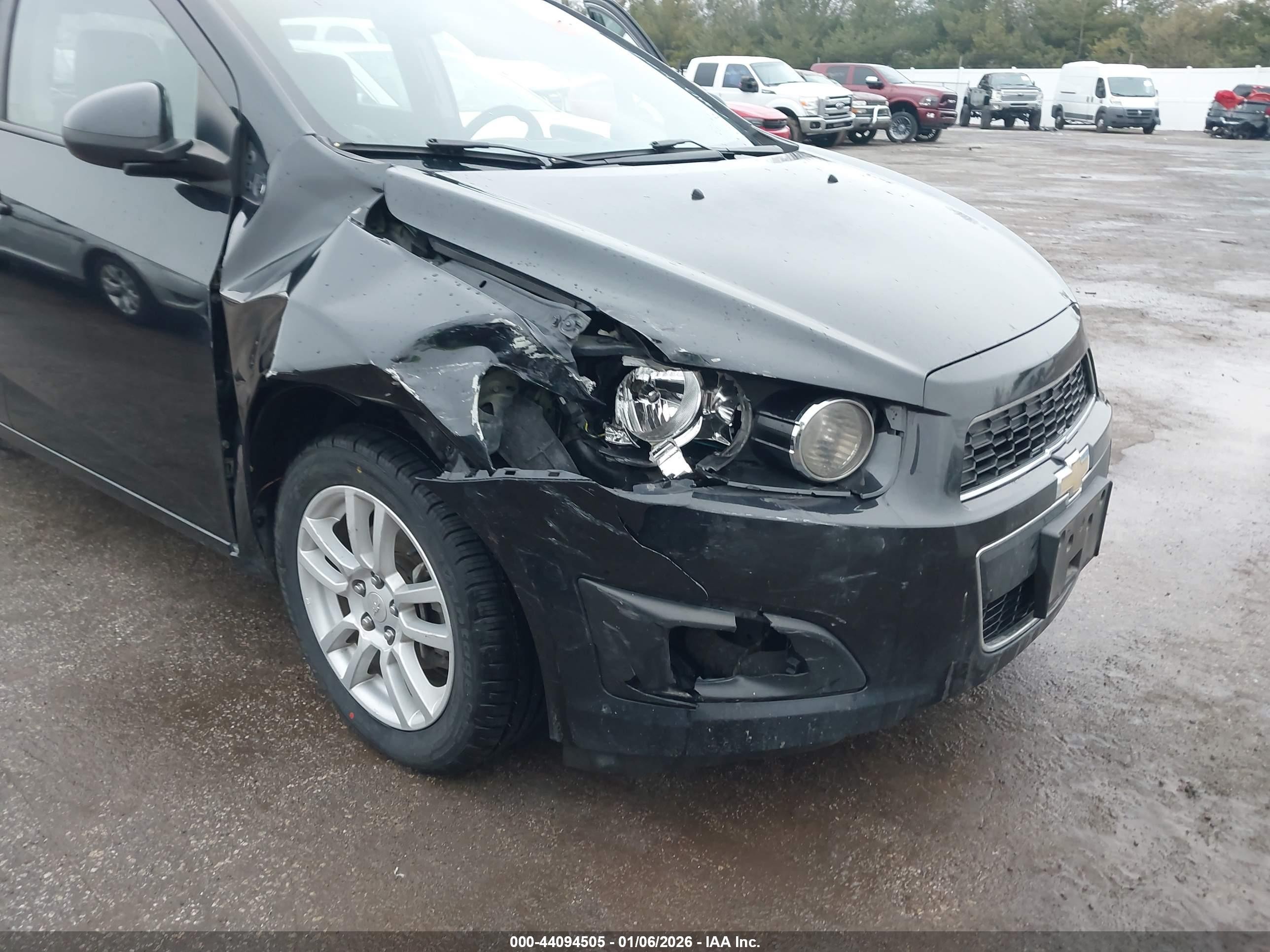 2015 Chevrolet Sonic Lt Auto Black vin: 1G1JC6SB8F4114691