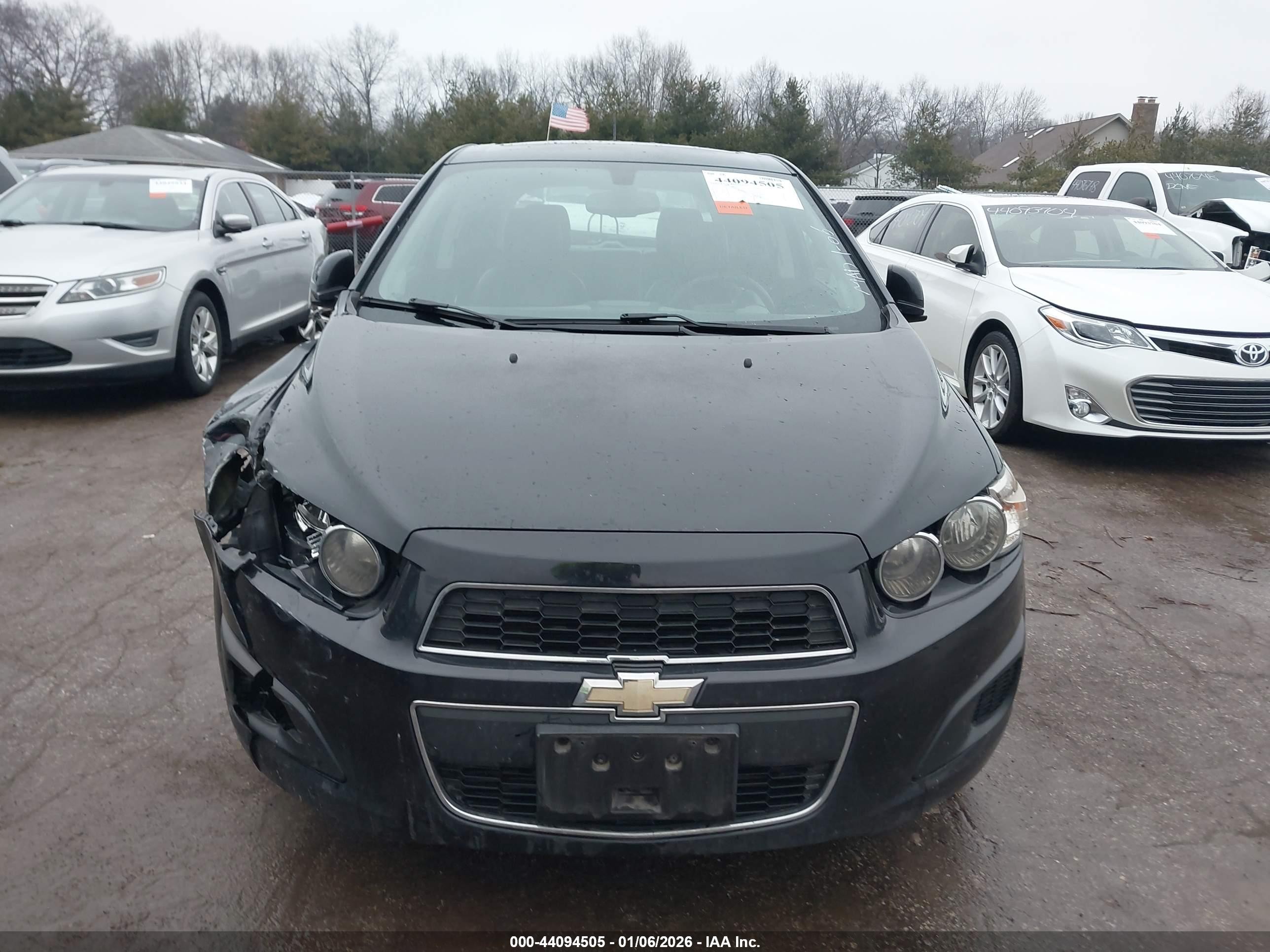 2015 Chevrolet Sonic Lt Auto Black vin: 1G1JC6SB8F4114691