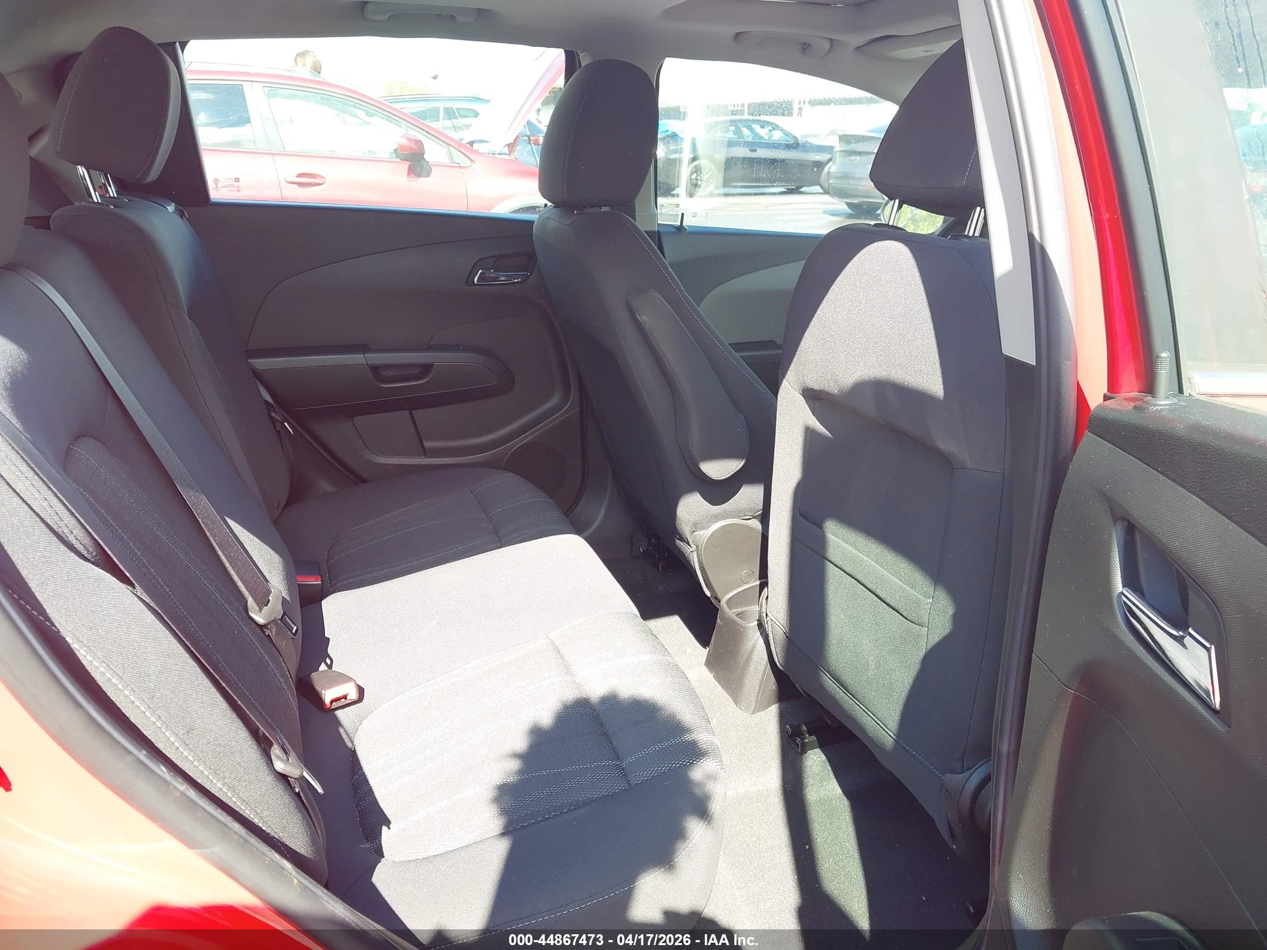 2016 Chevrolet Sonic Lt Auto Red vin: 1G1JC6SB8G4183981