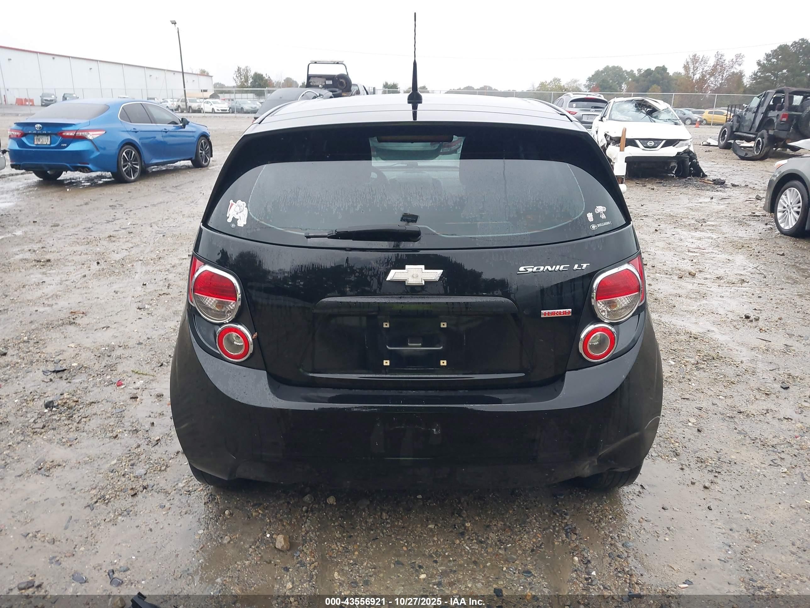 2012 Chevrolet Sonic 2lt Black vin: 1G1JC6SB9C4184339