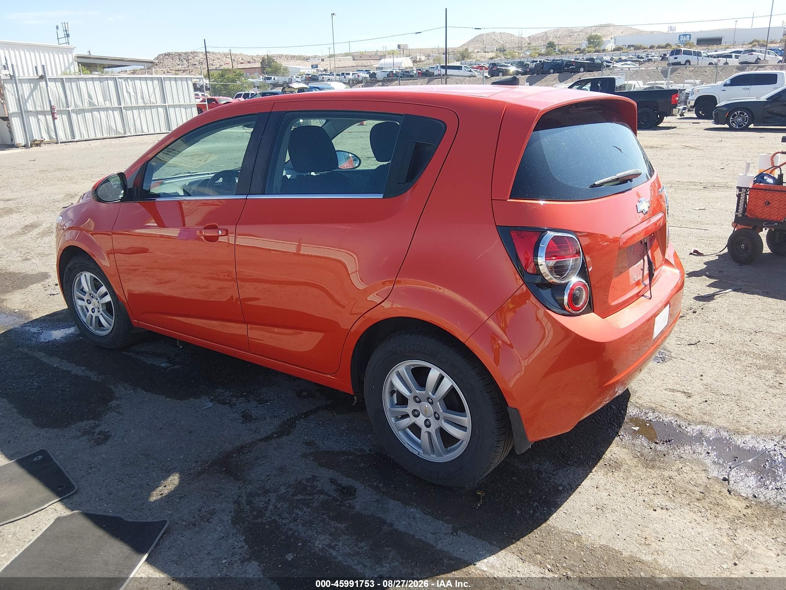2012 Chevrolet Sonic 2lt Orange vin: 1G1JC6SB9C4203844