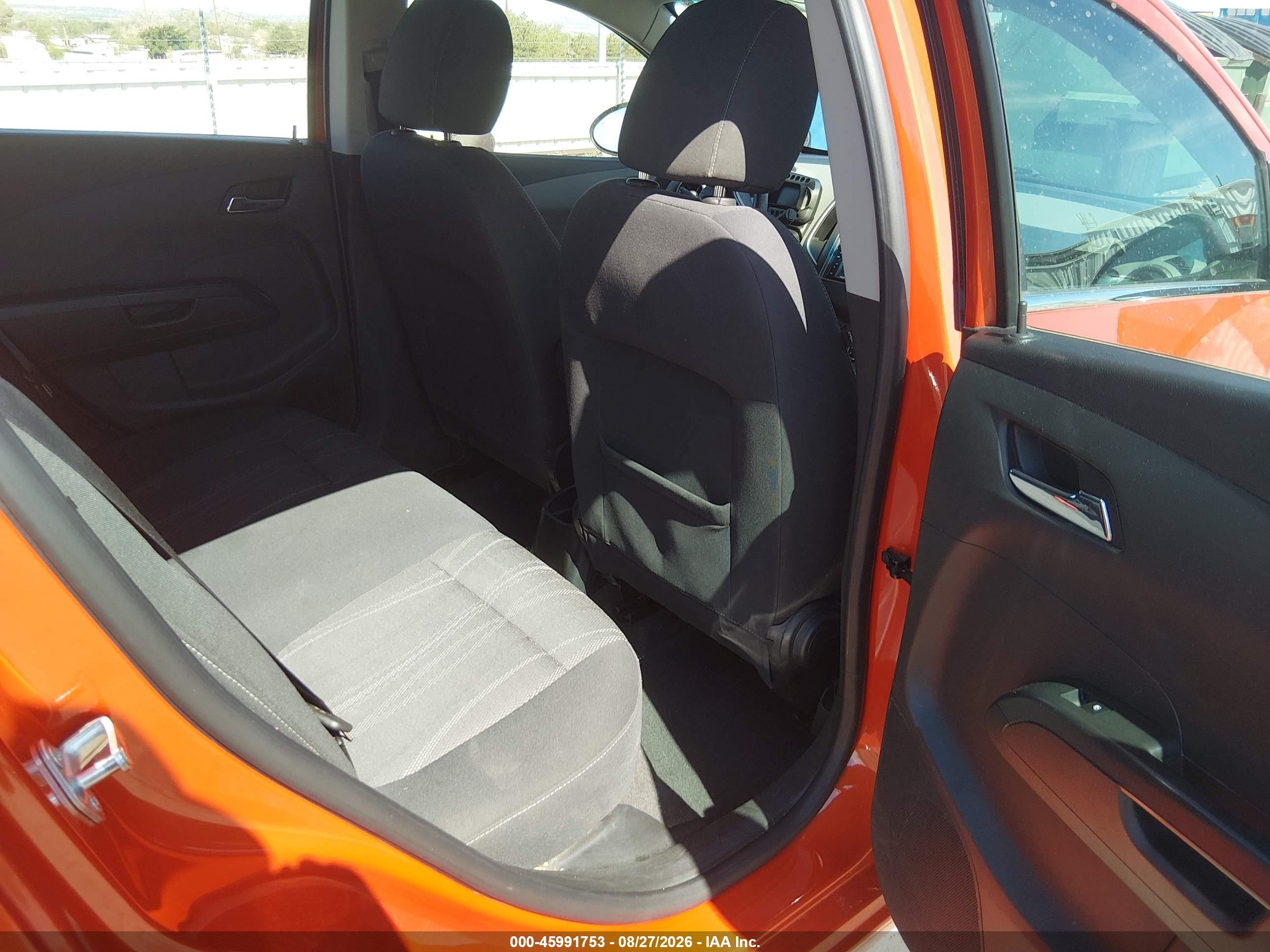2012 Chevrolet Sonic 2lt Orange vin: 1G1JC6SB9C4203844