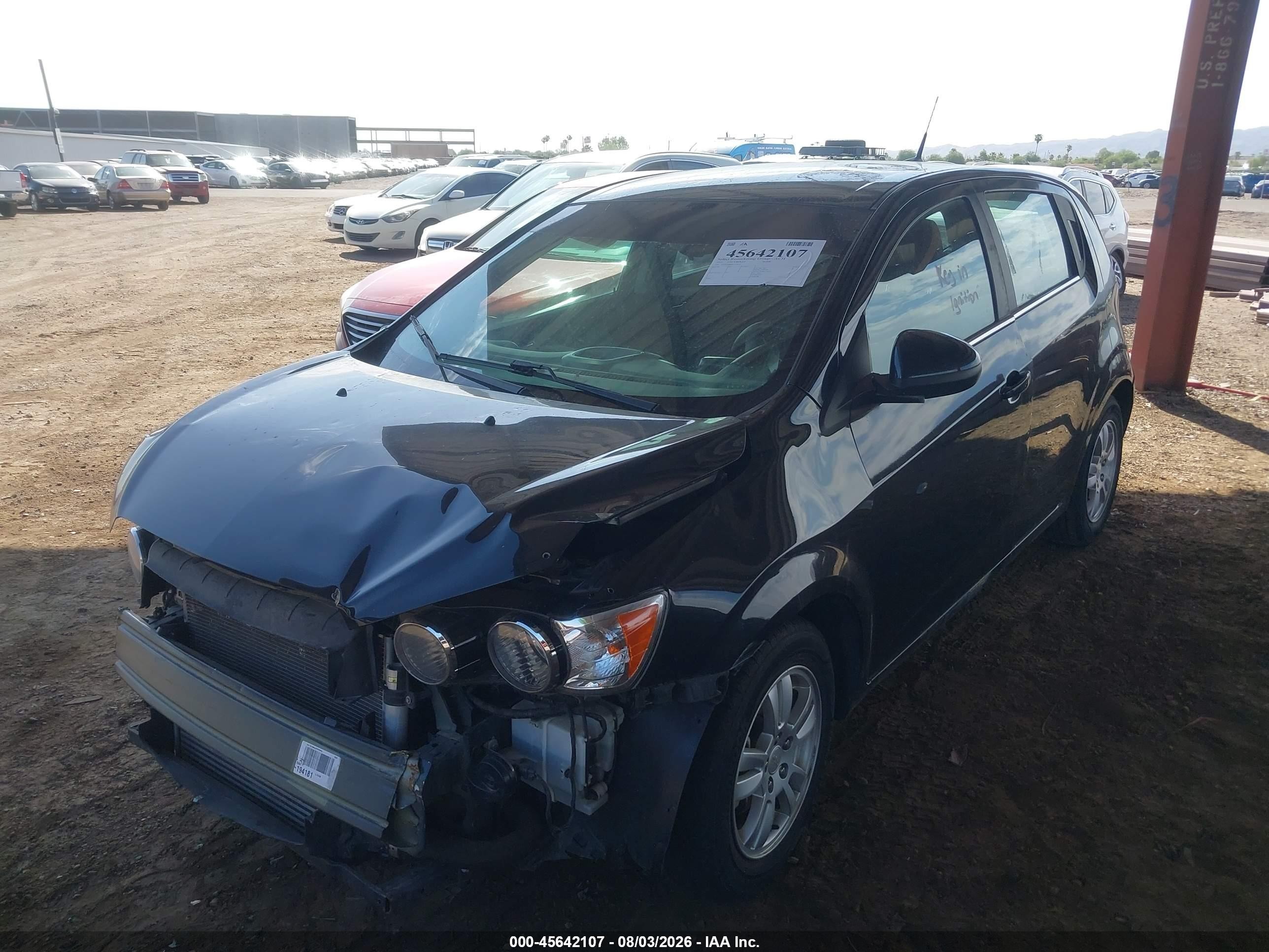 2013 Chevrolet Sonic Lt Auto Black vin: 1G1JC6SB9D4159426