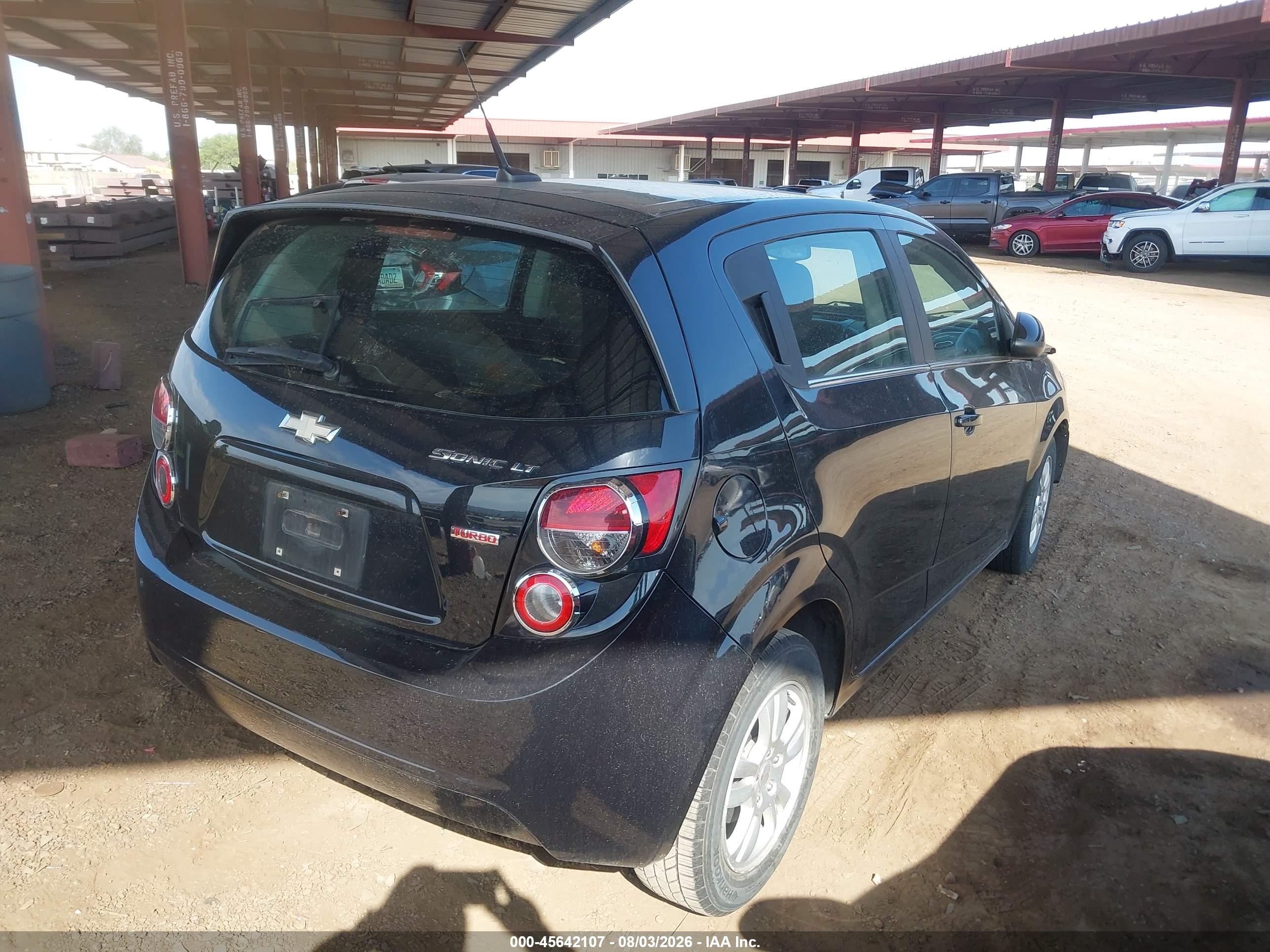 2013 Chevrolet Sonic Lt Auto Black vin: 1G1JC6SB9D4159426