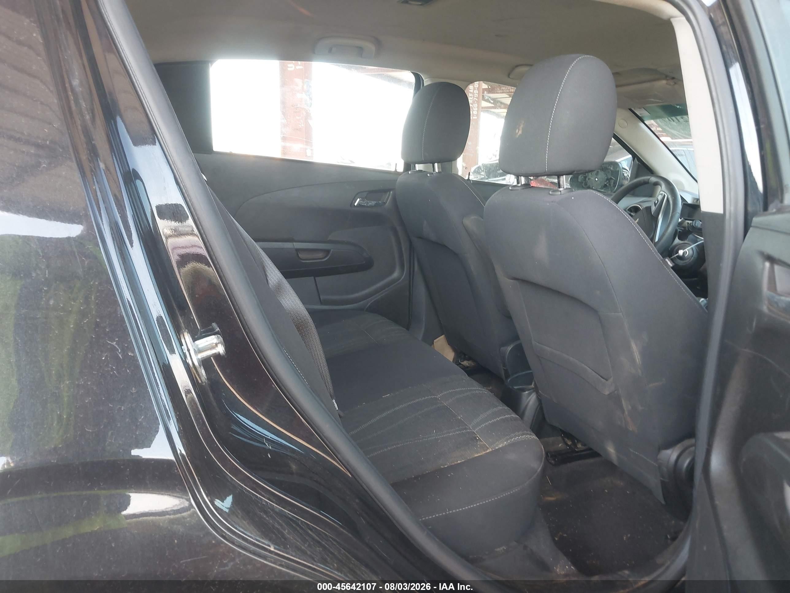 2013 Chevrolet Sonic Lt Auto Black vin: 1G1JC6SB9D4159426
