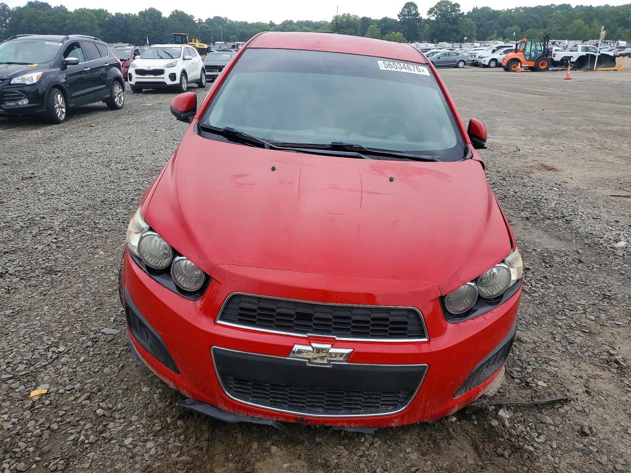 2013 Chevrolet Sonic Lt Red vin: 1G1JC6SB9D4214327